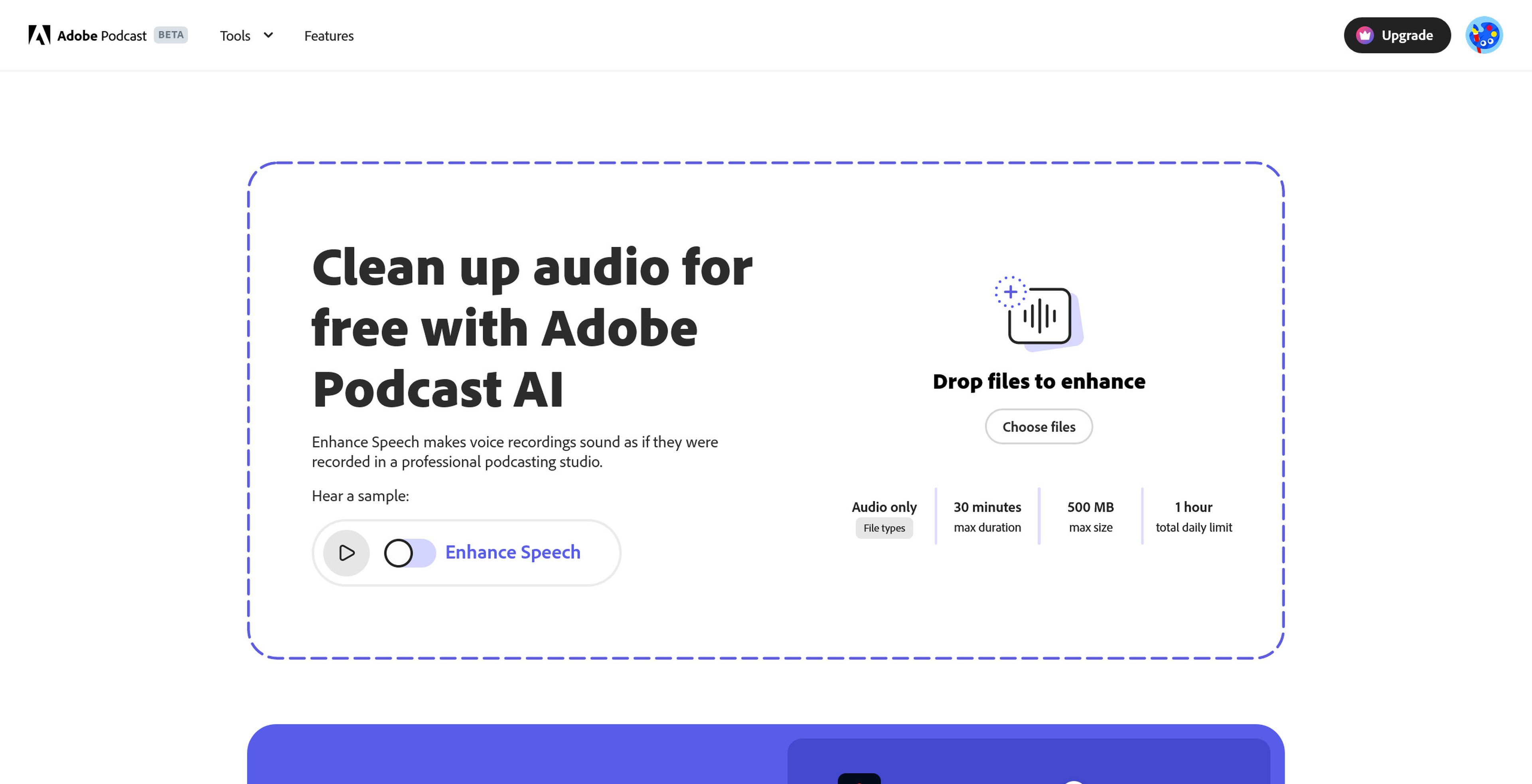Adobe Podcast Enhance AI mejorar audio