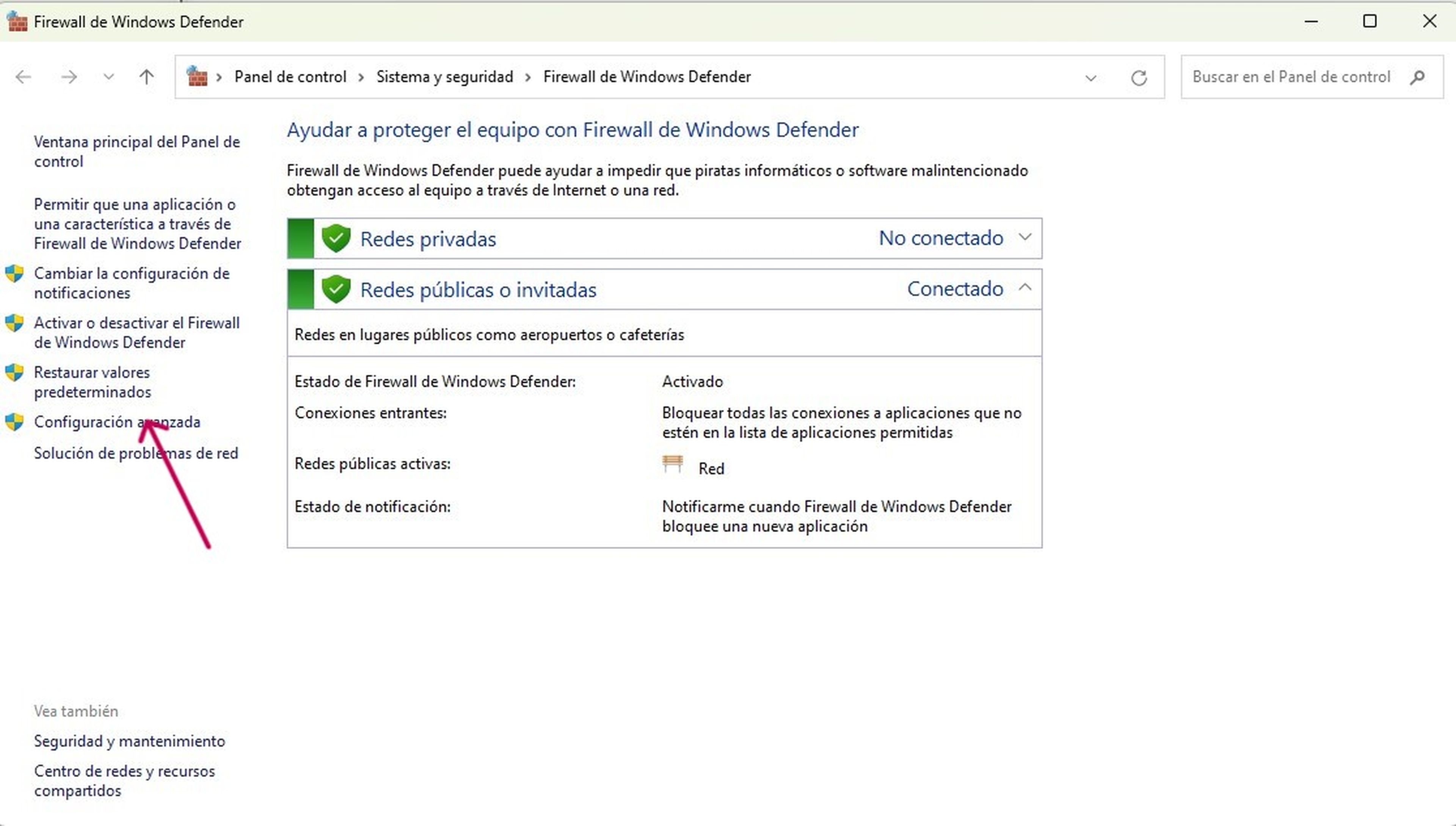 Firewall de Windows