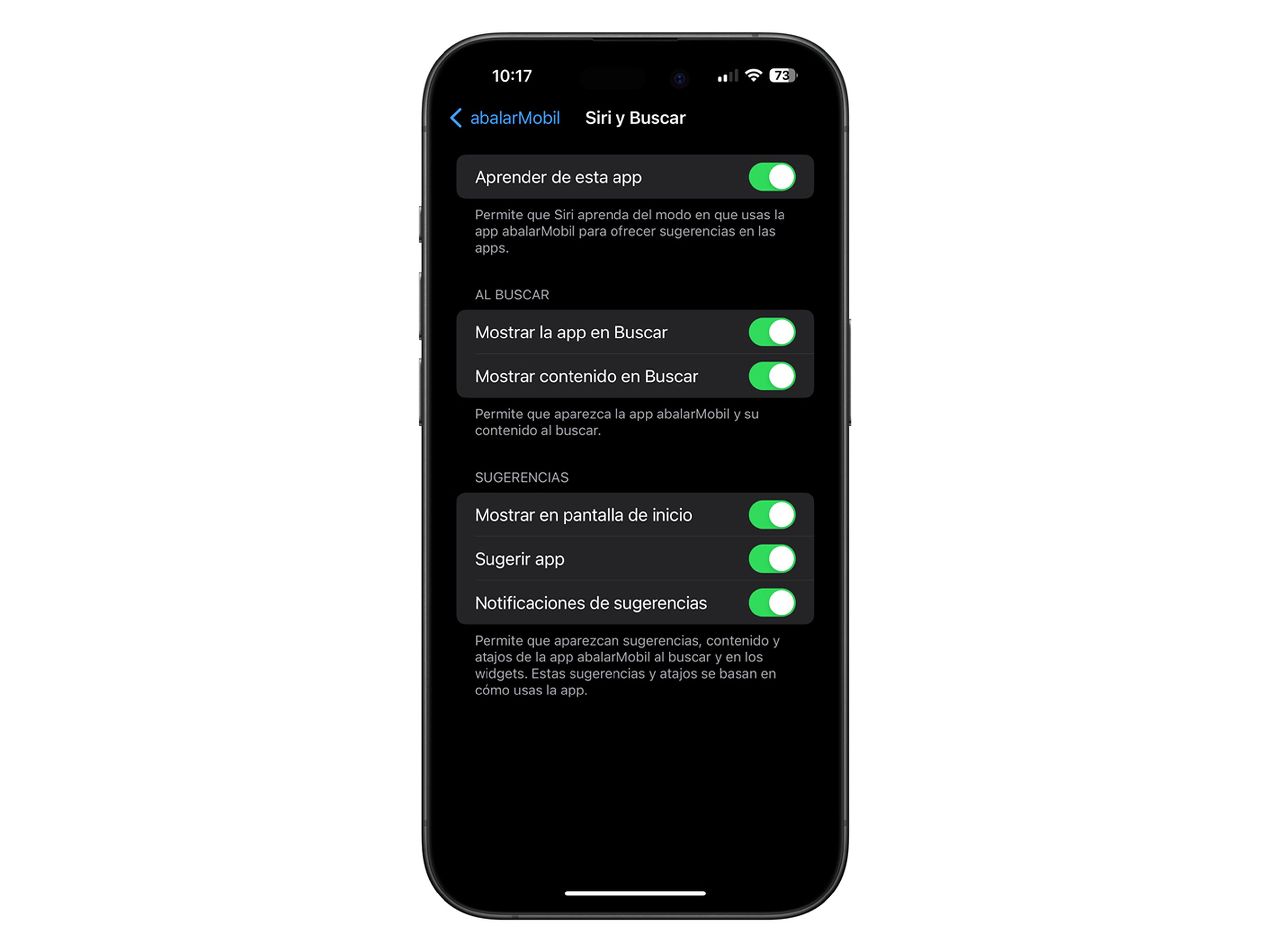 Ocultar aplicaciones en iPhone de Siri