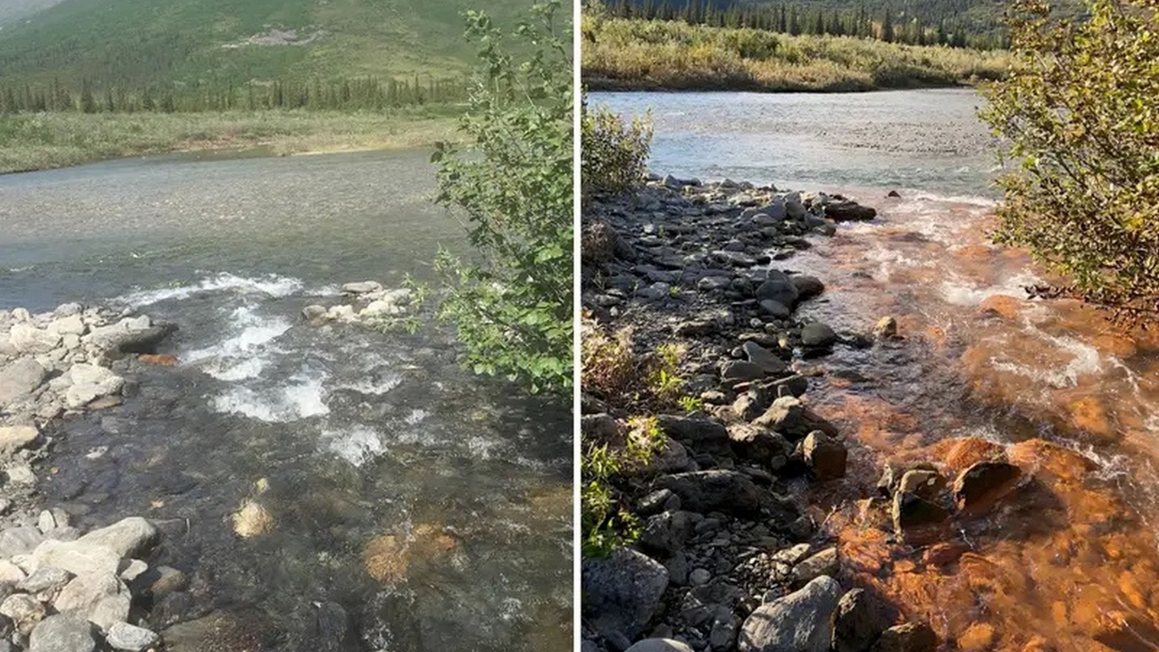 Los ríos cristalinos de Alaska se están volviendo naranjas, por el deshielo del permafrost