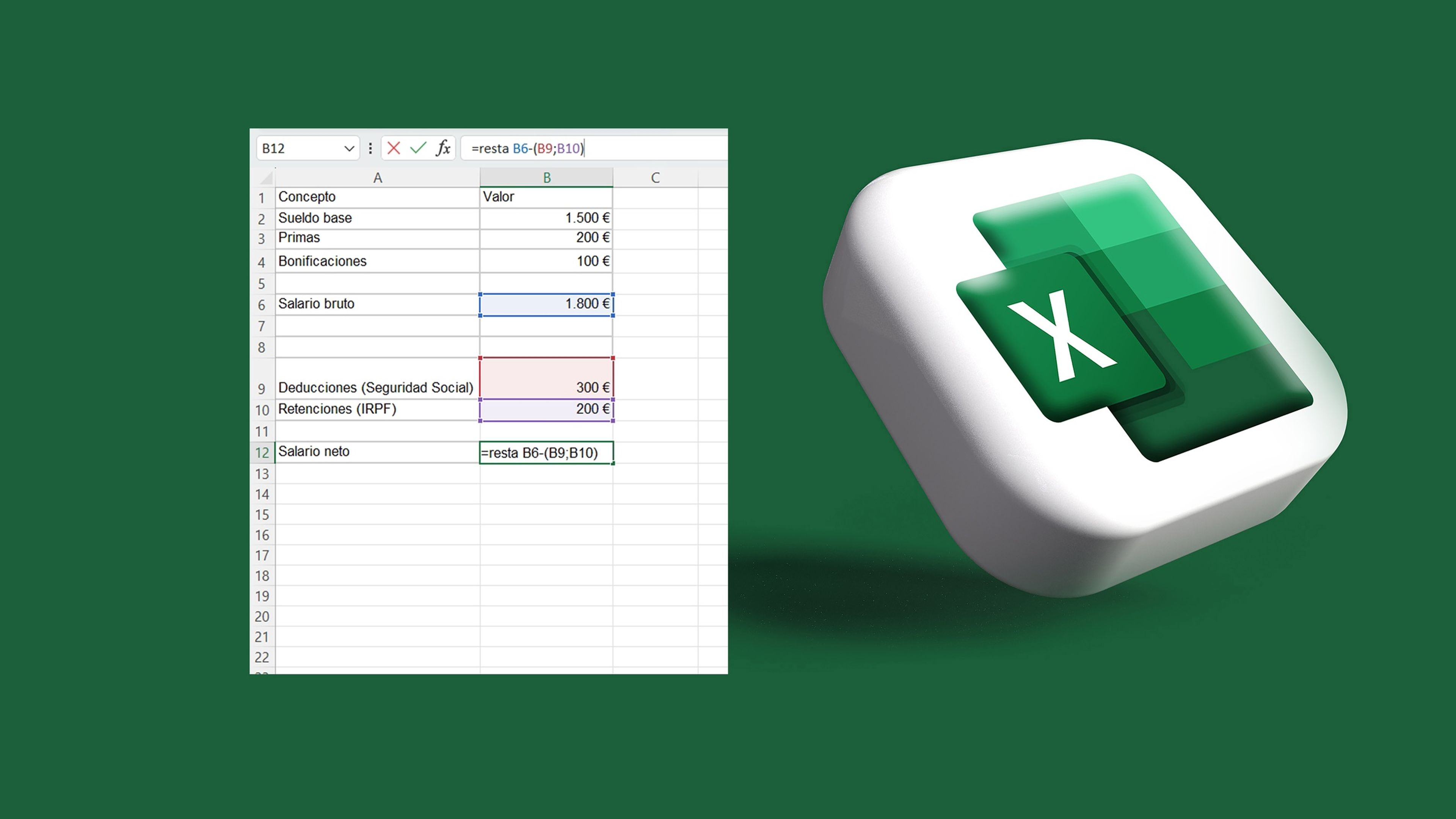 Sueldo calcular con Excel