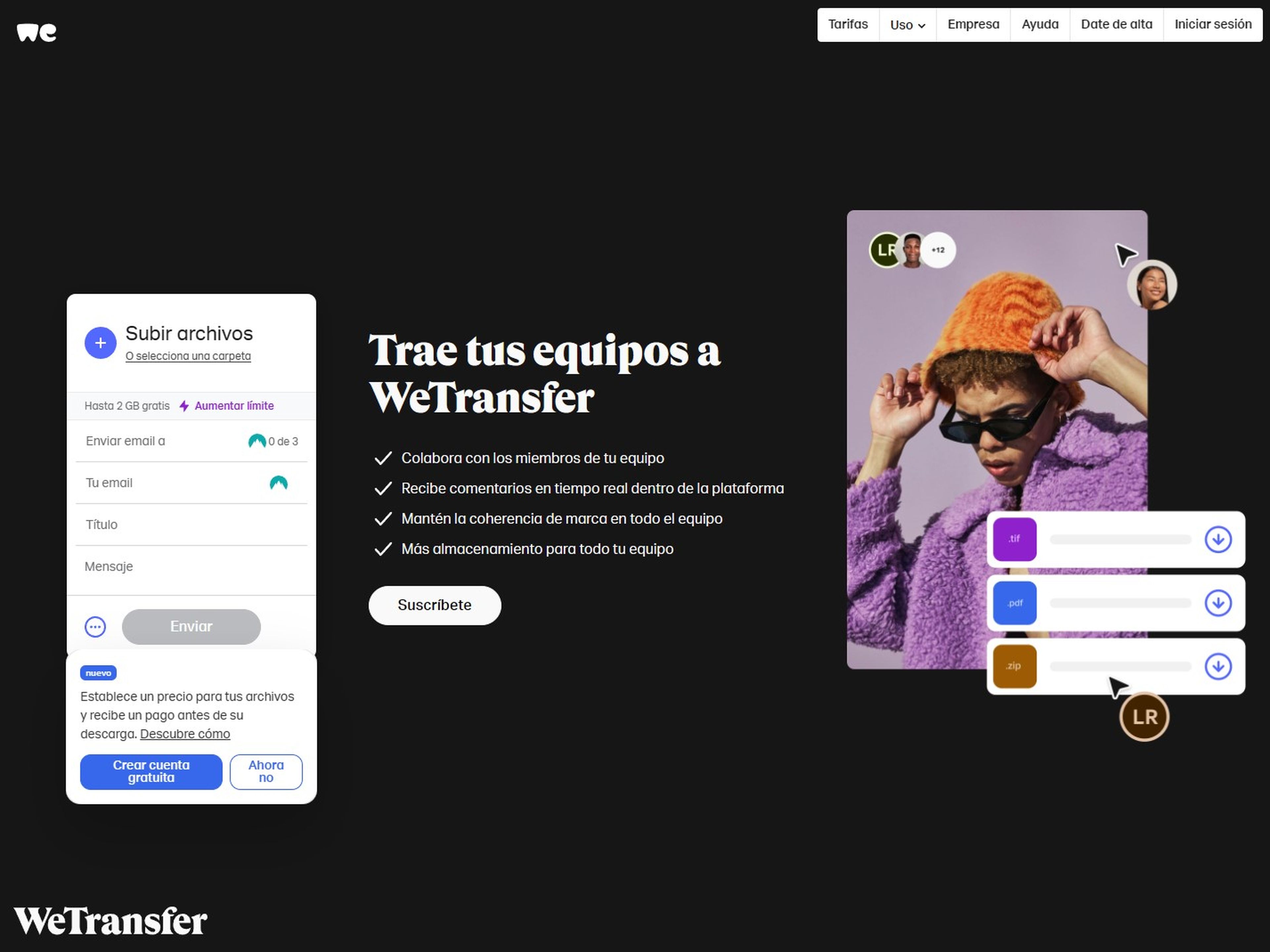 ¿Qué es WeTransfer?