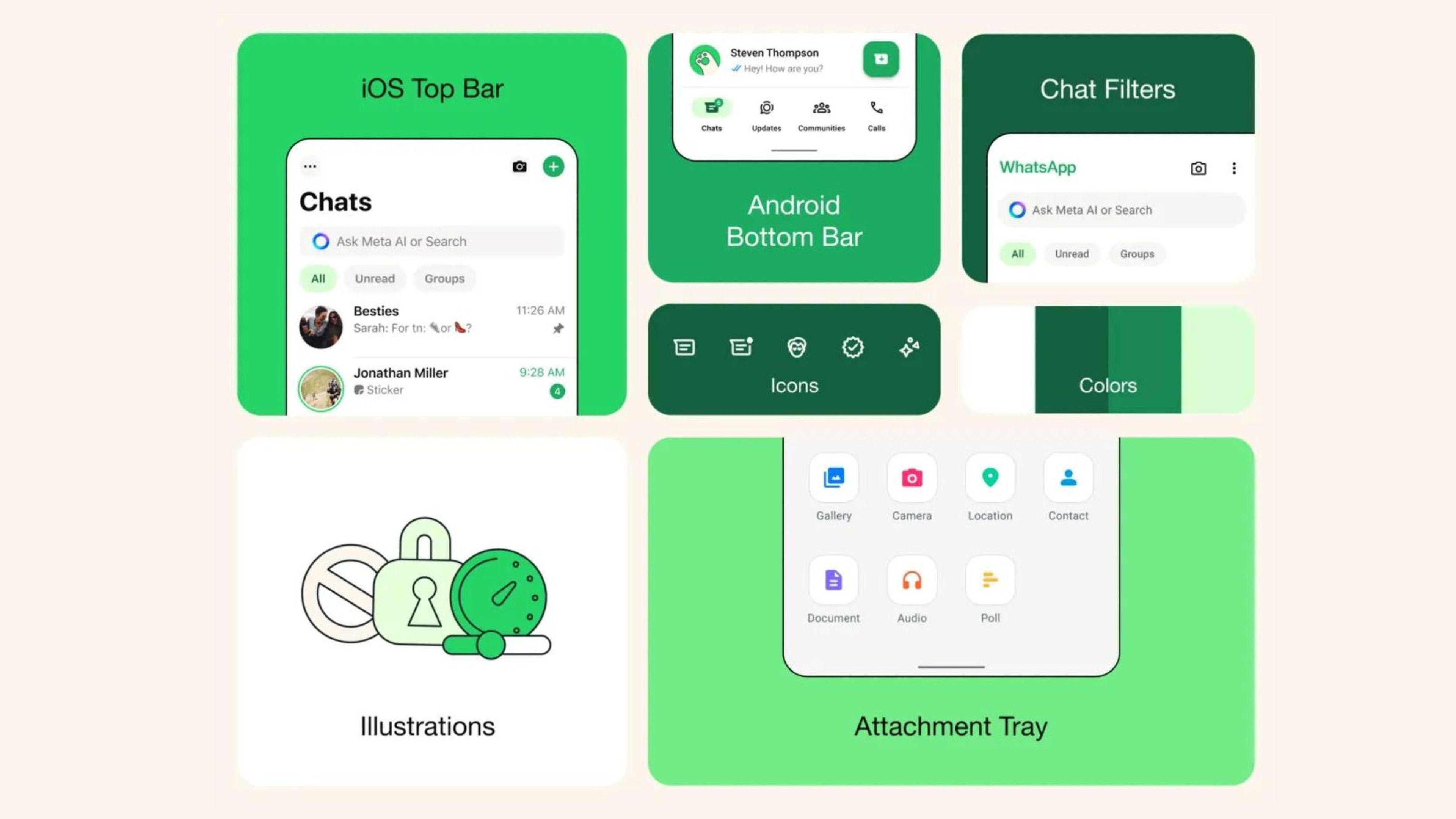 WhatsApp cambia su imagen radicalmente: nuevos iconos, colores y un modo oscuro mejorado 