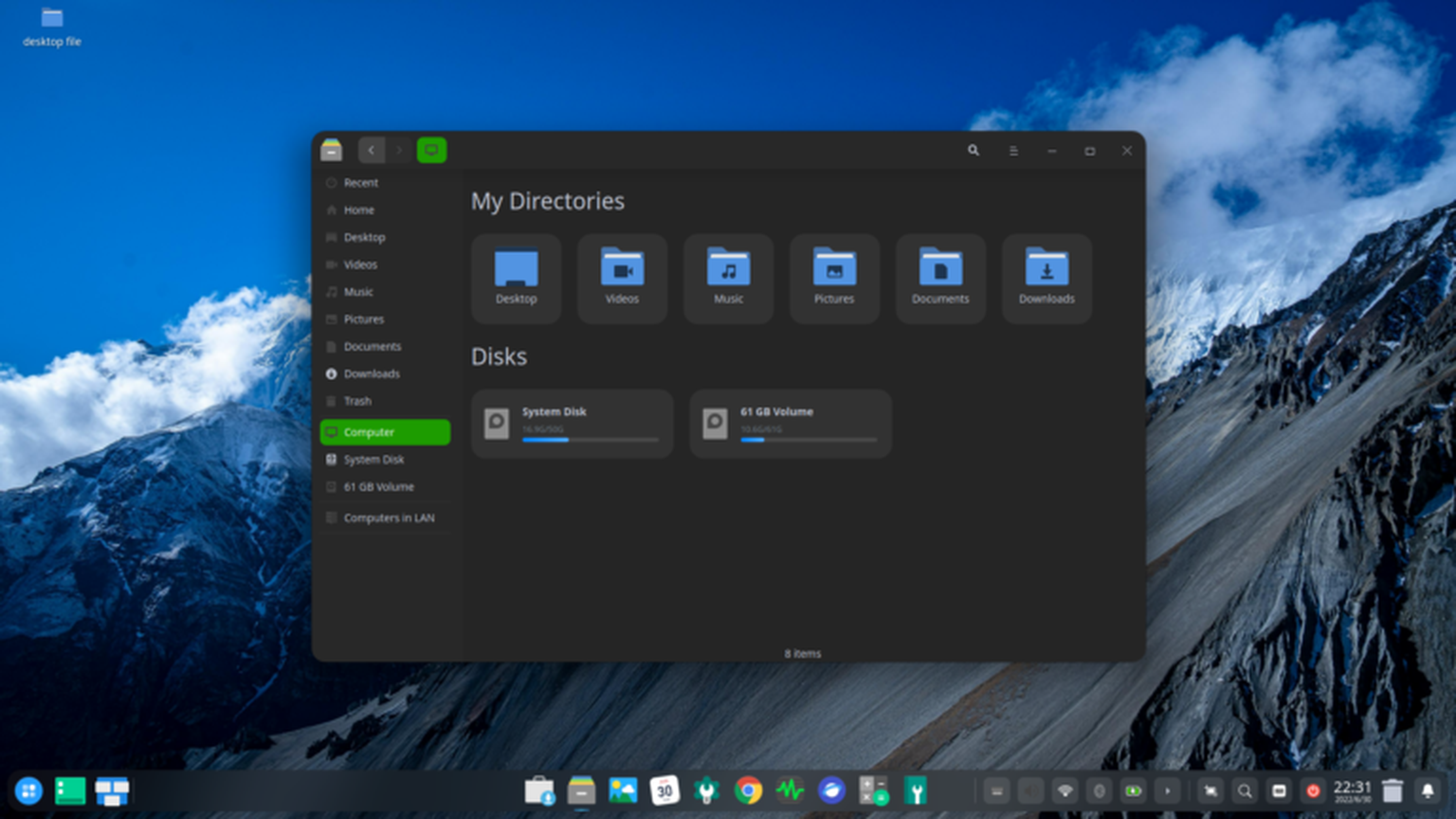 Deepin OS distro Linux