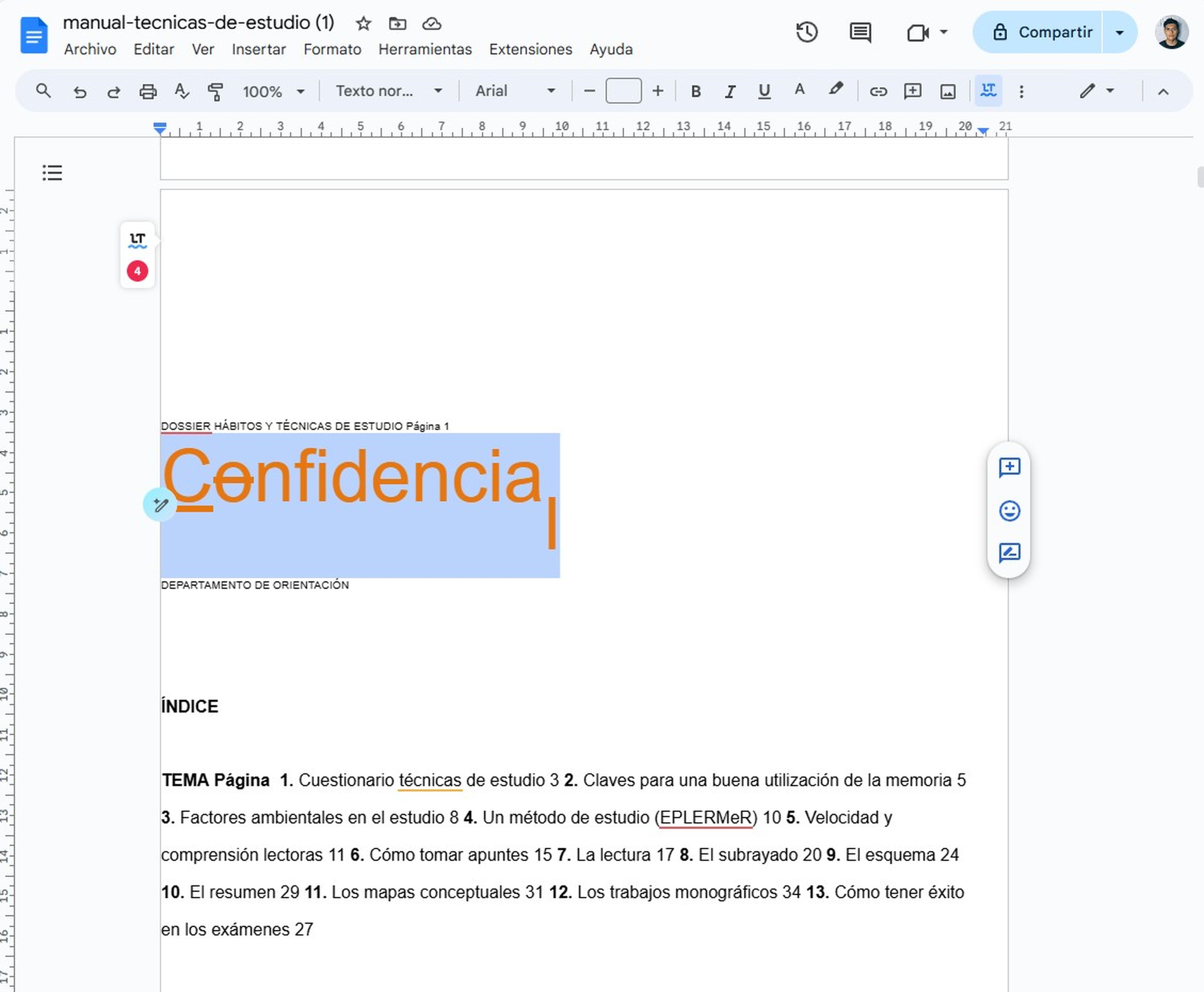 Eliminar marca de agua de un PDF con Google Docs