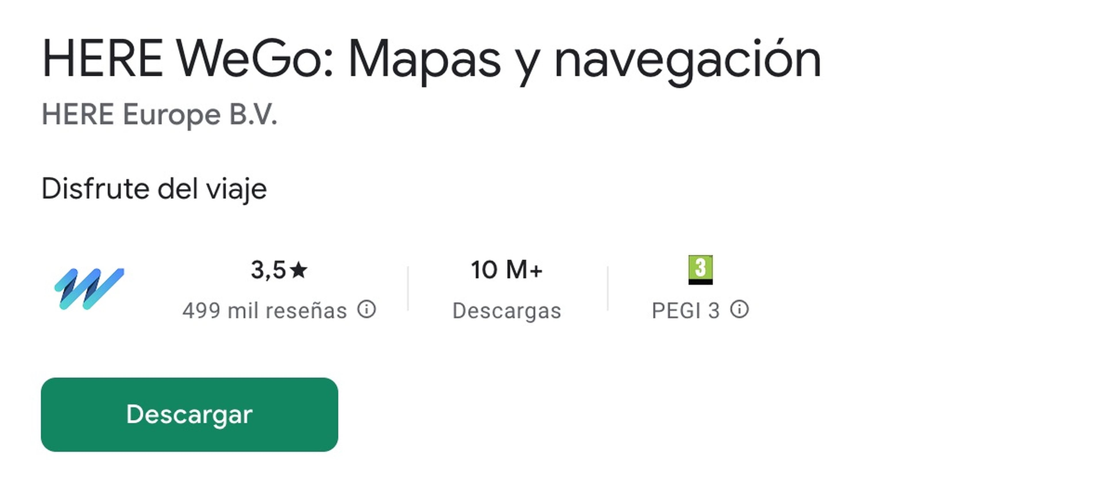 HERE WeGo: Mapas y navegación