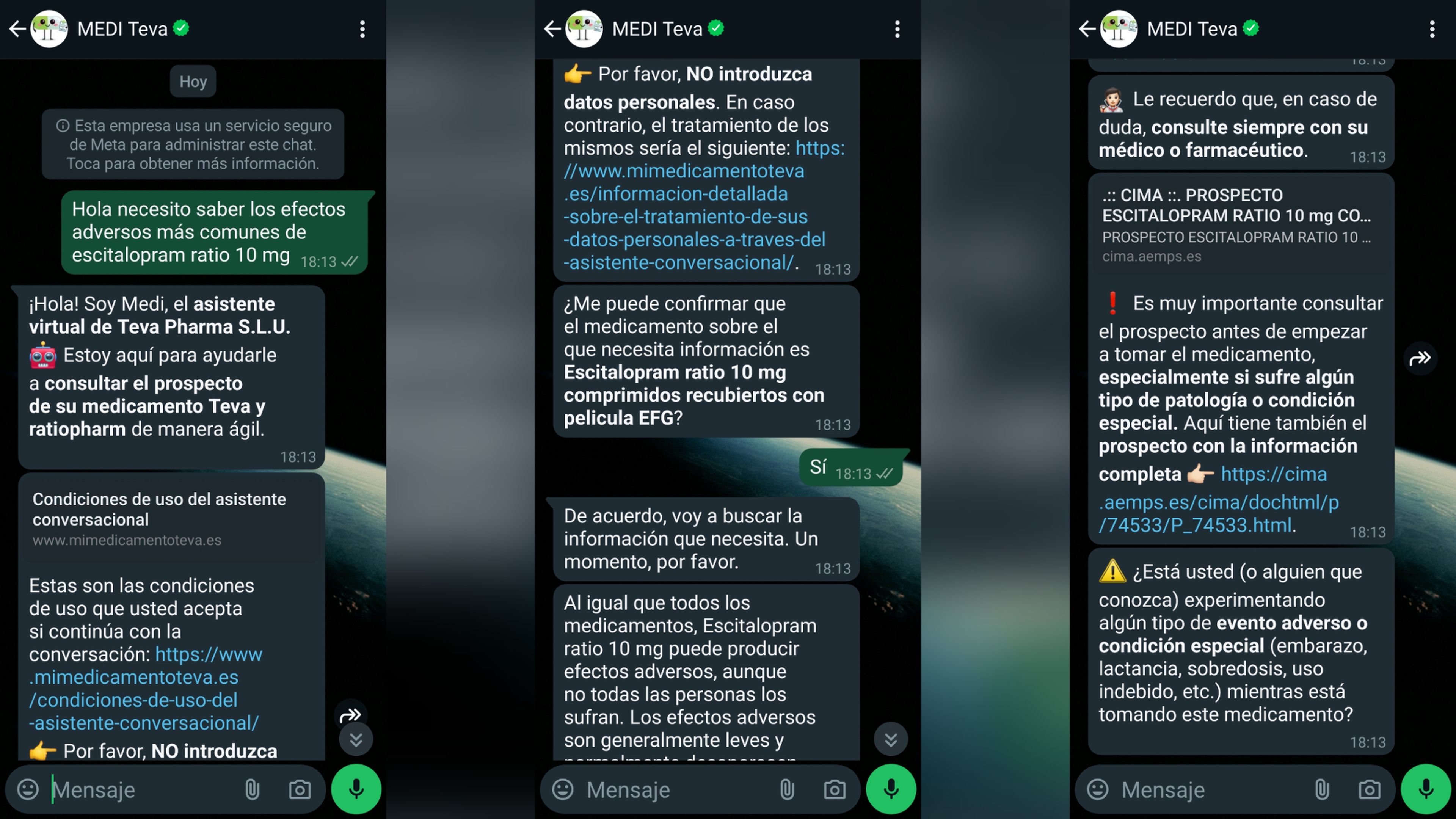 MEDI Teva chatbot IA WhatsApp medicamento