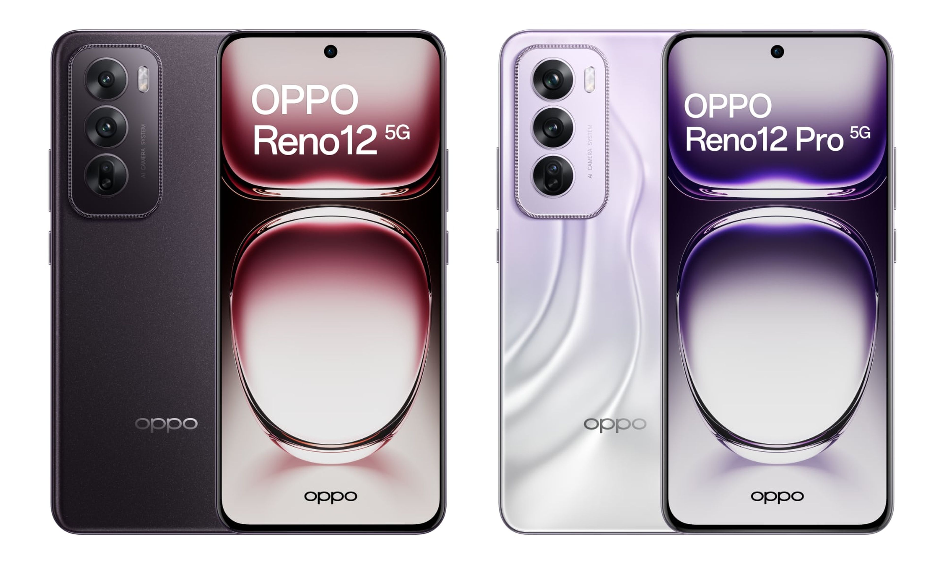 Oppo Reno12 y Oppo Reno12 Pro.