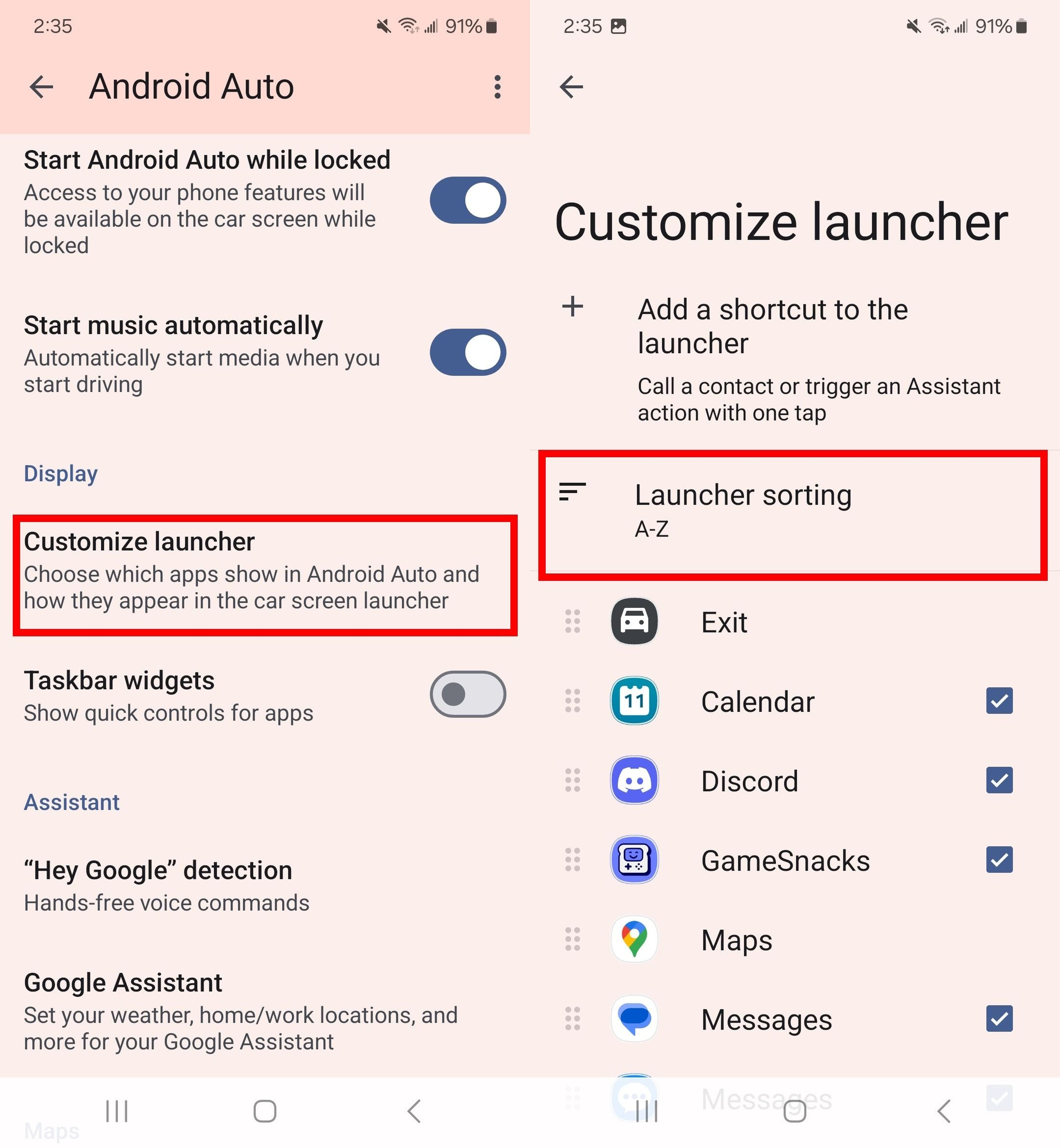 El truco para fijar tus apps favoritas en Android Auto