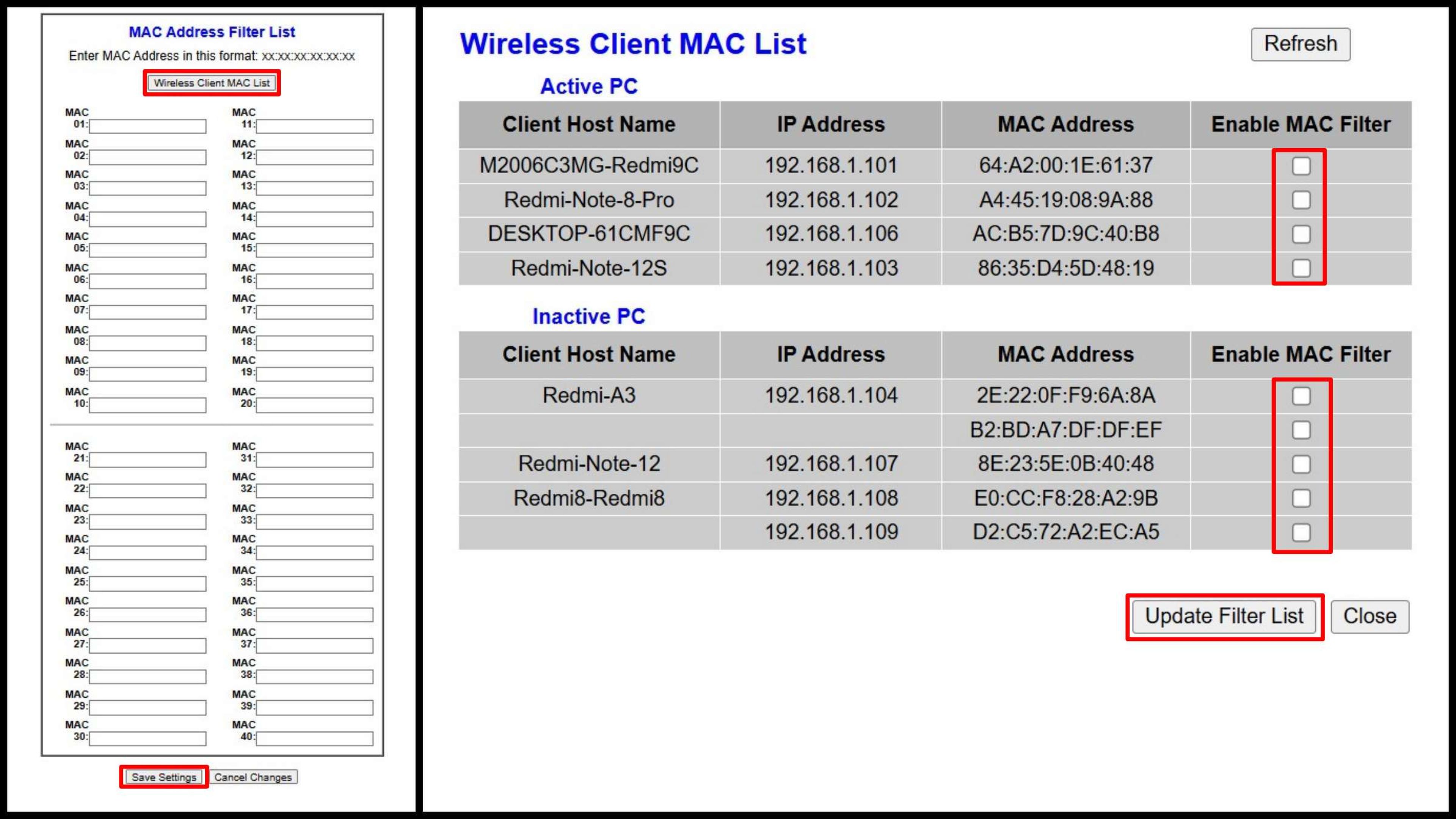 Bloqueo de dispositivos en router Linksys by Cisco