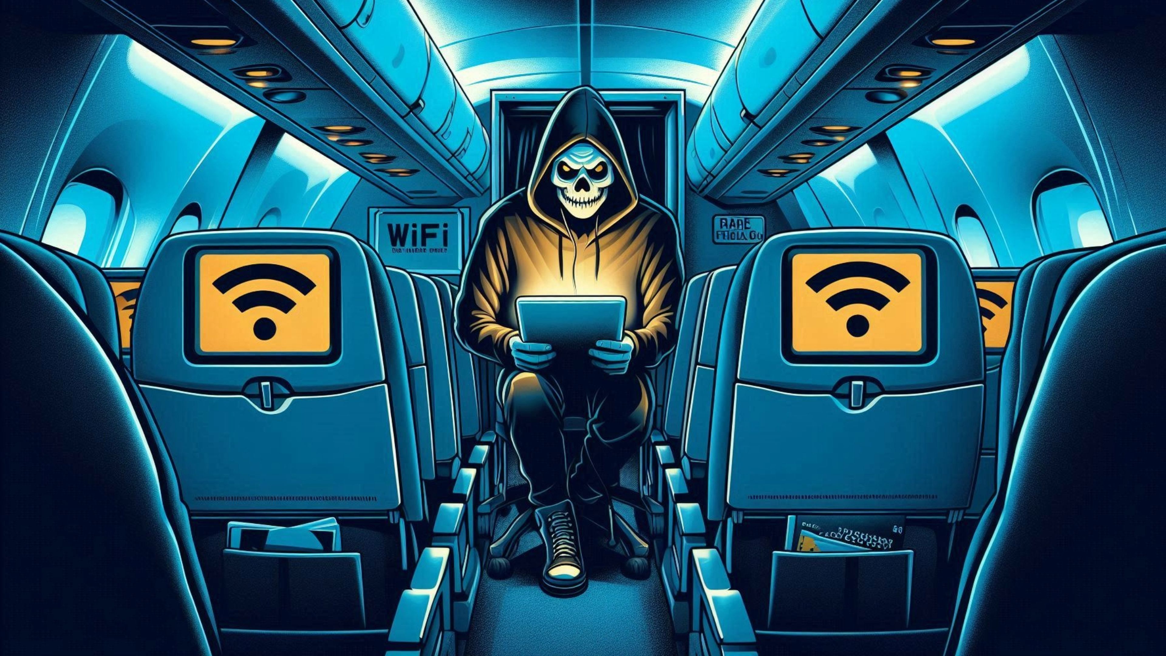 Ciberseguridad WiFi avión