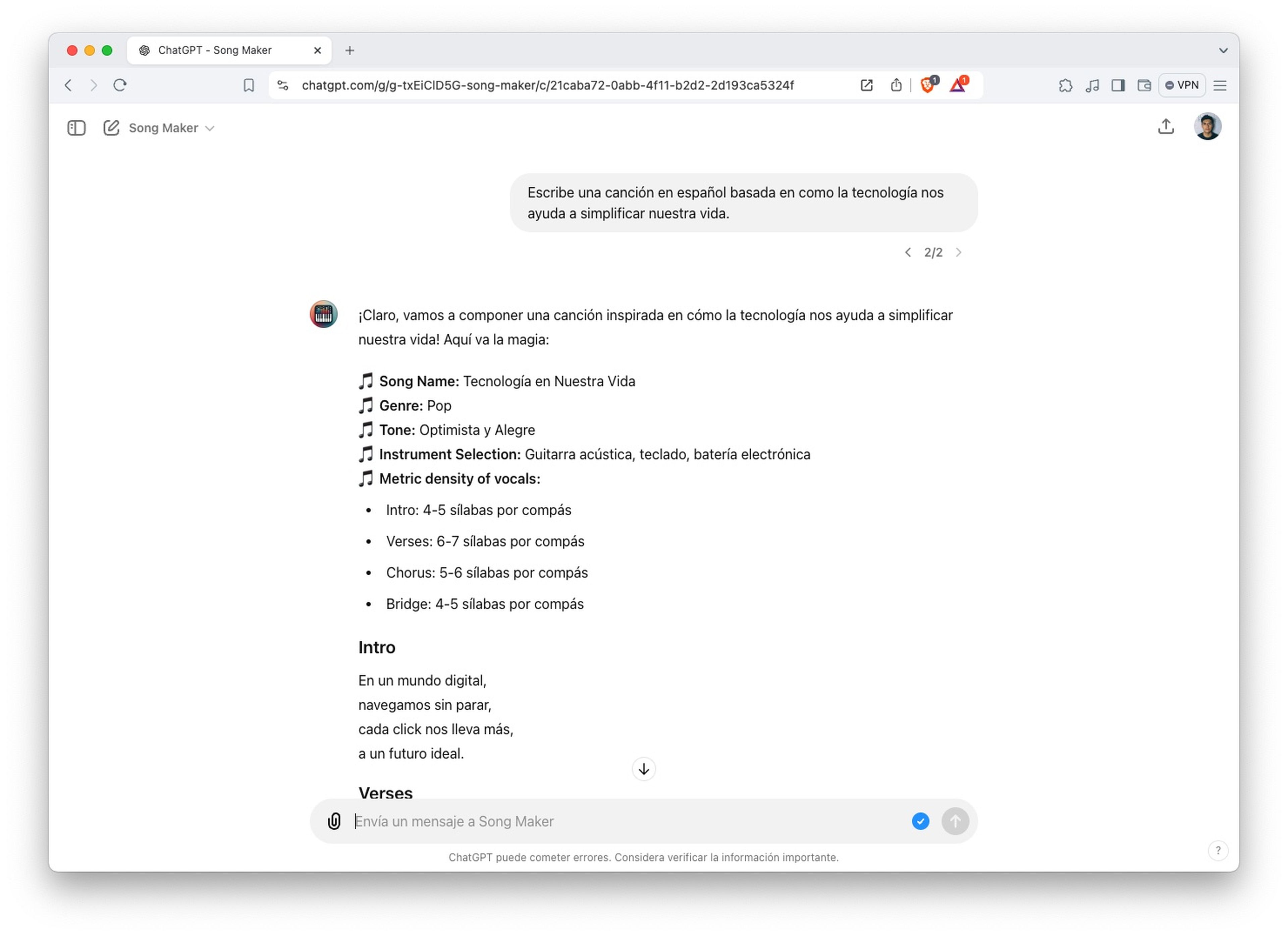 ¿Cómo funciona Song Maker GPT?