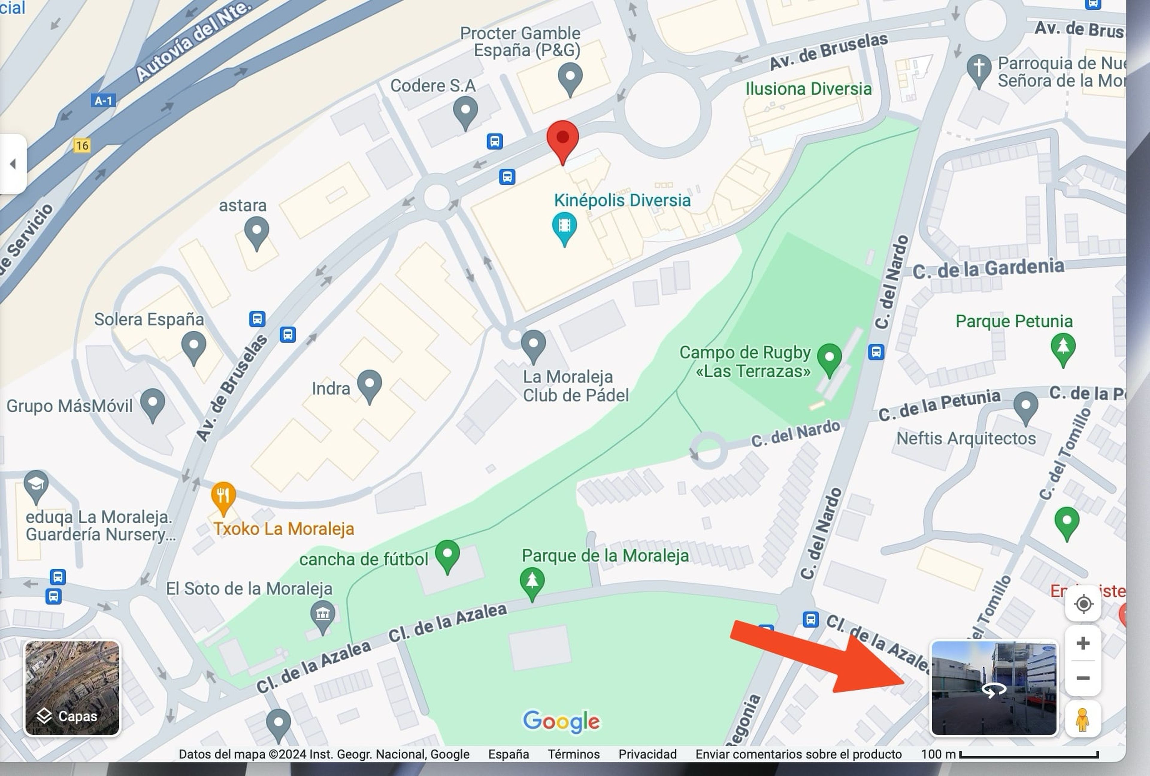 Cómo ver StreetView en Google Maps