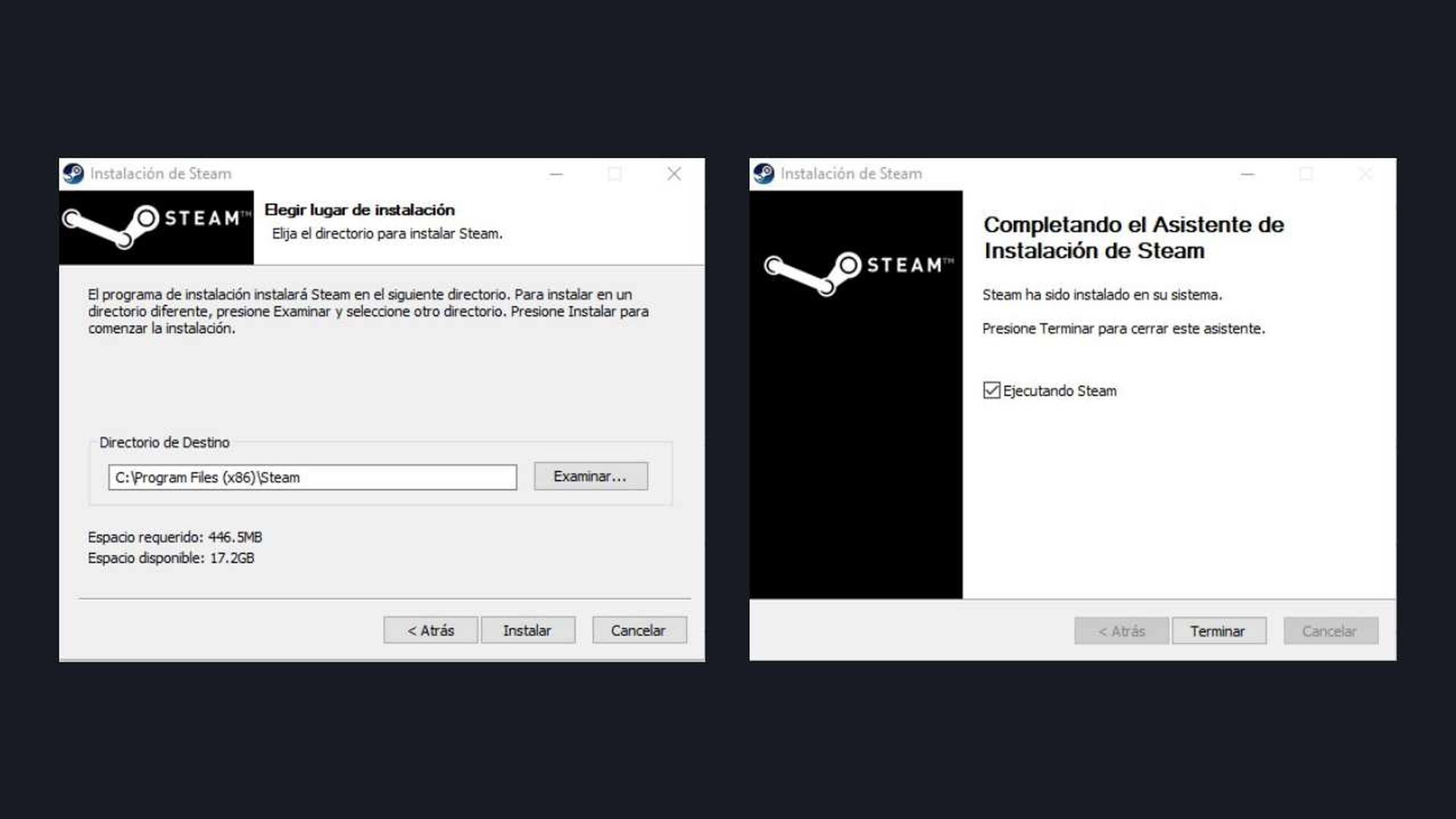 Instalación de Steam