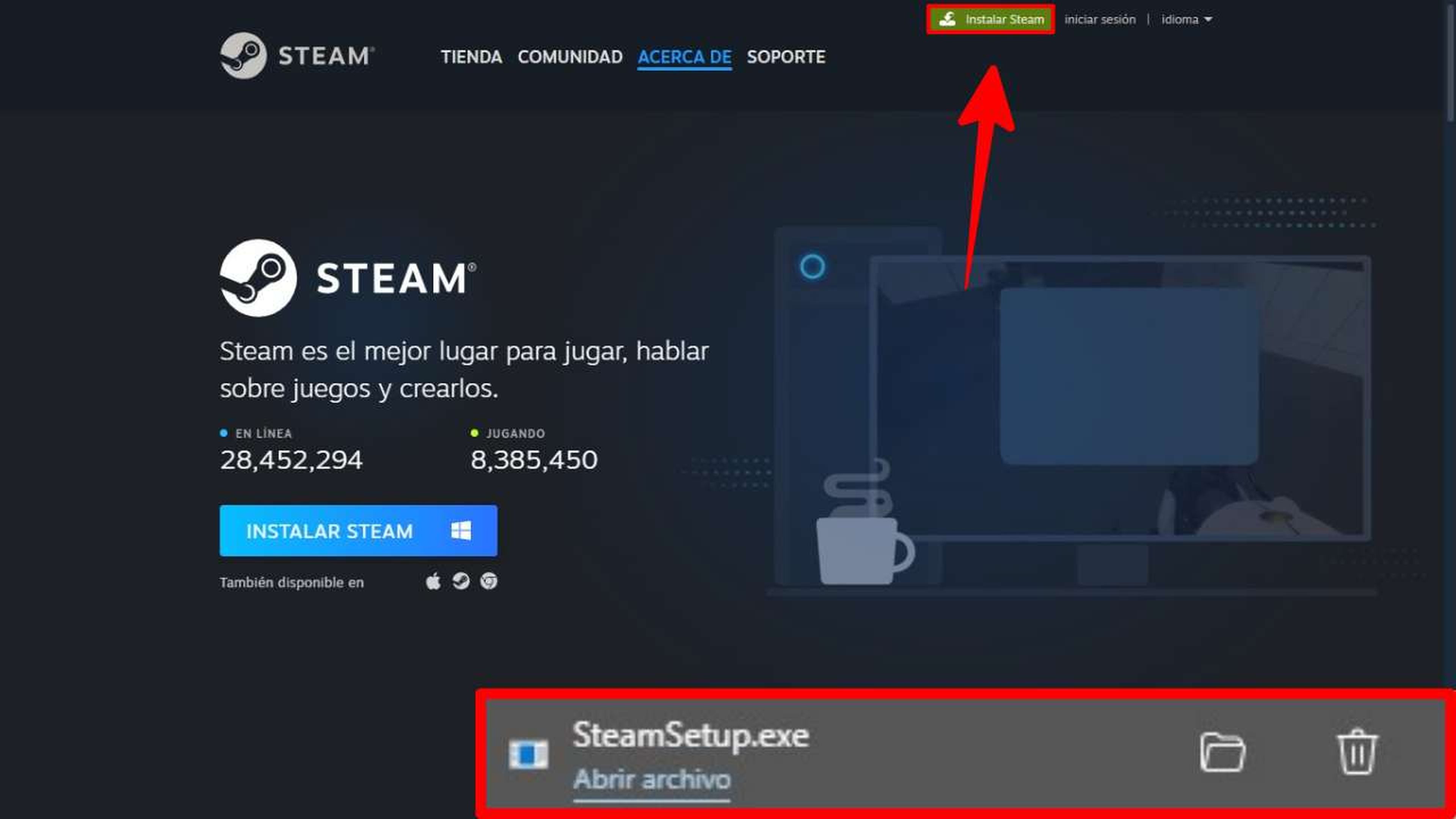 Instalador de Steam