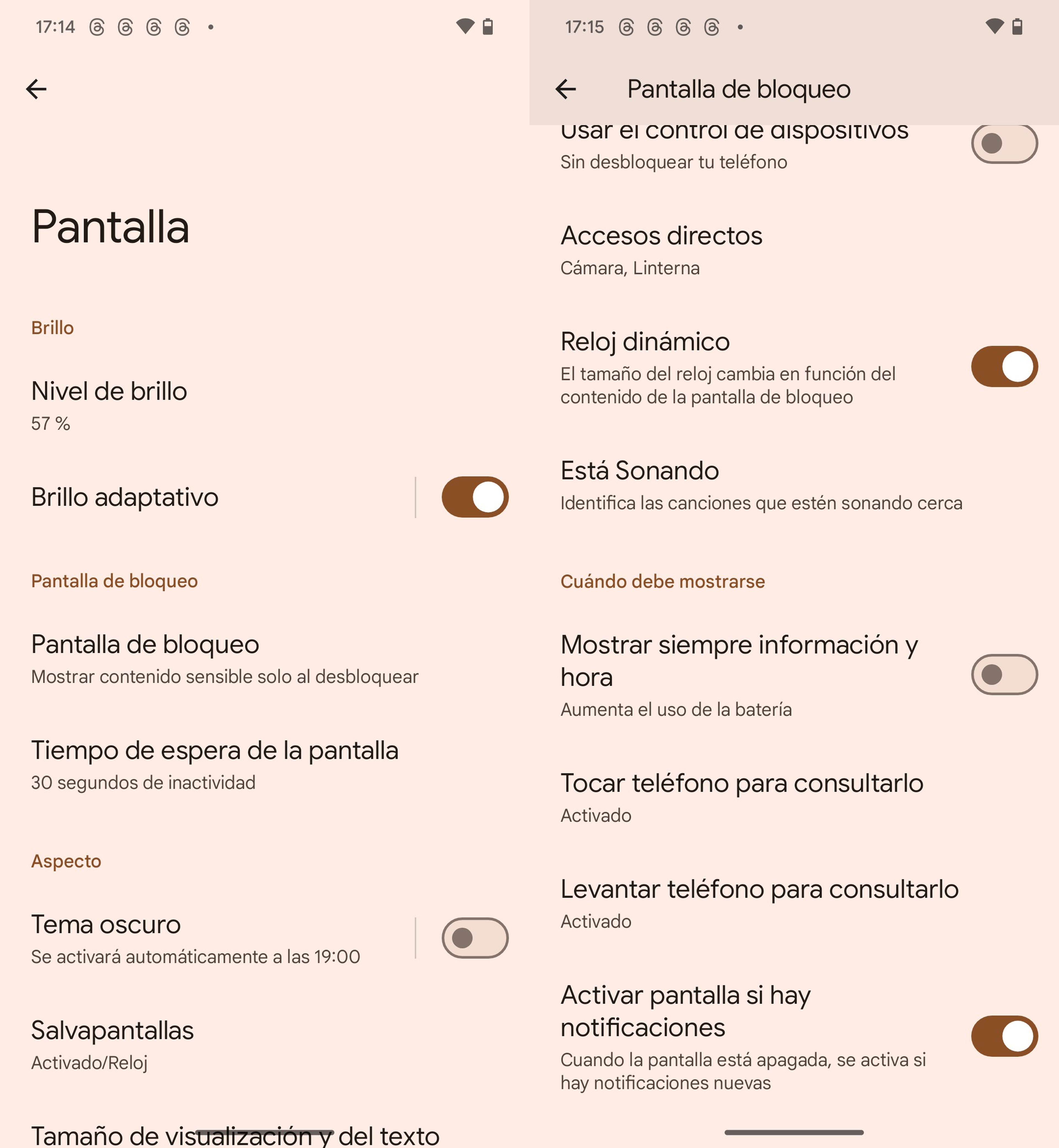 Pantalla siempre activa