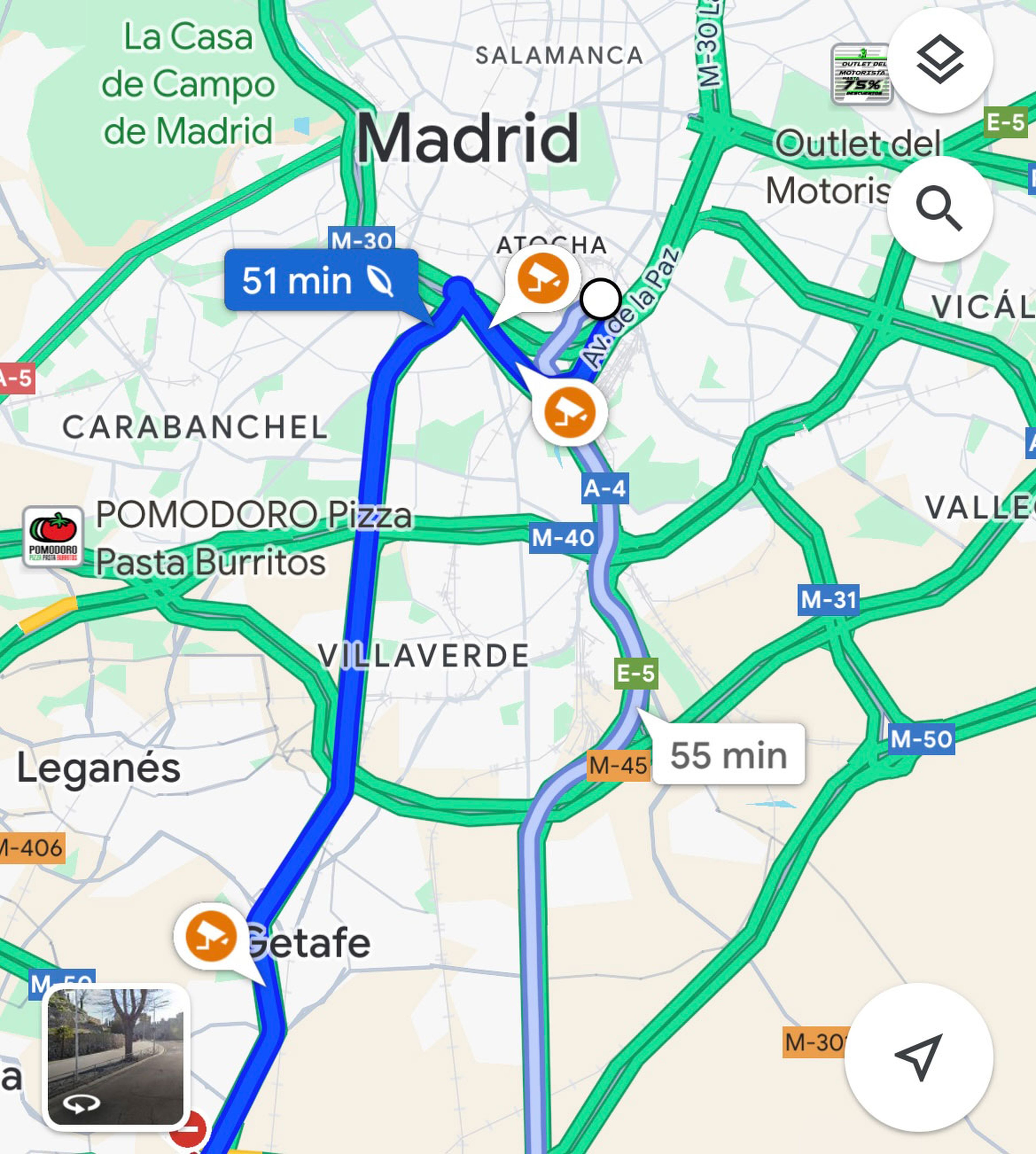 Radares en Google Maps