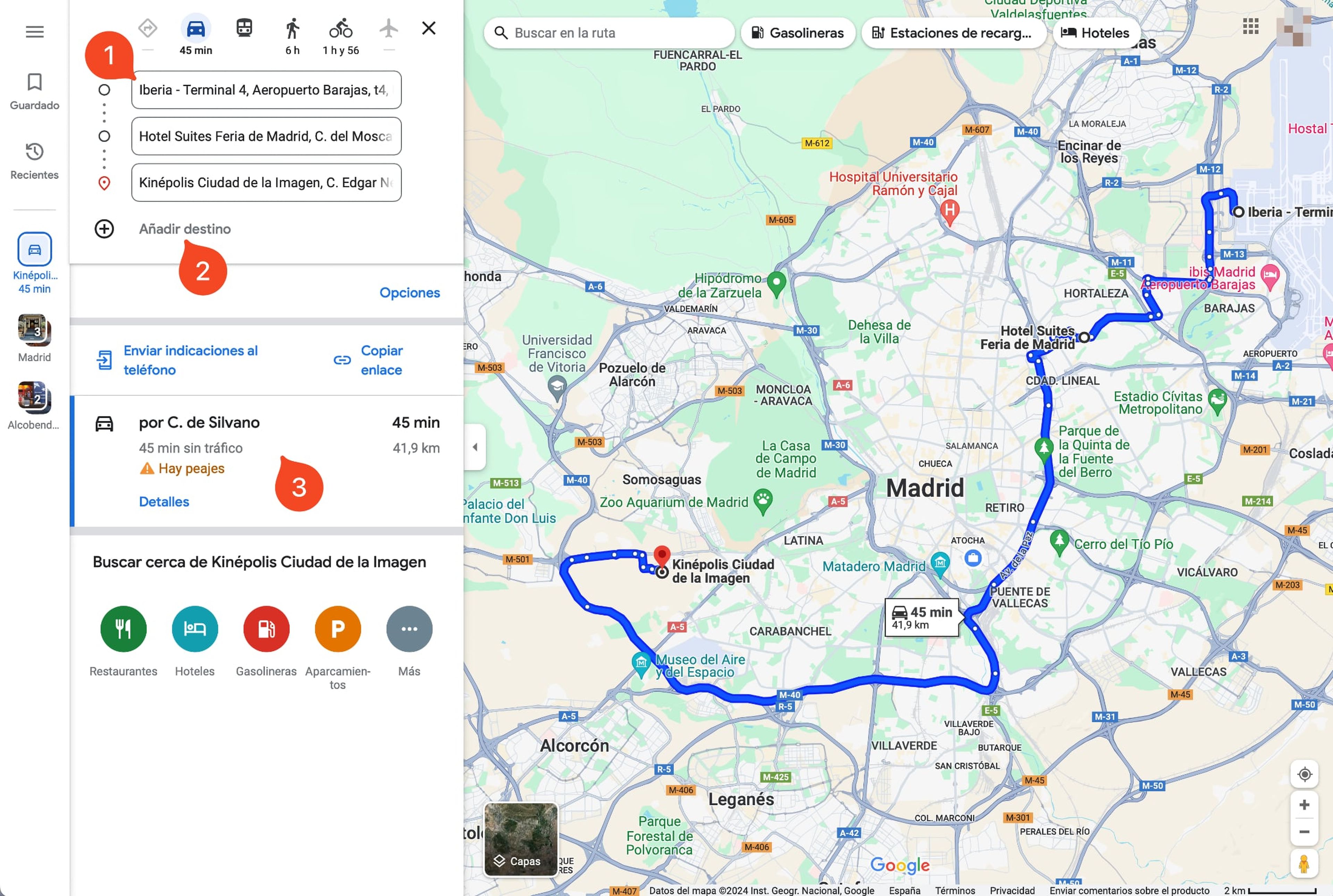 Rutas en Google Maps