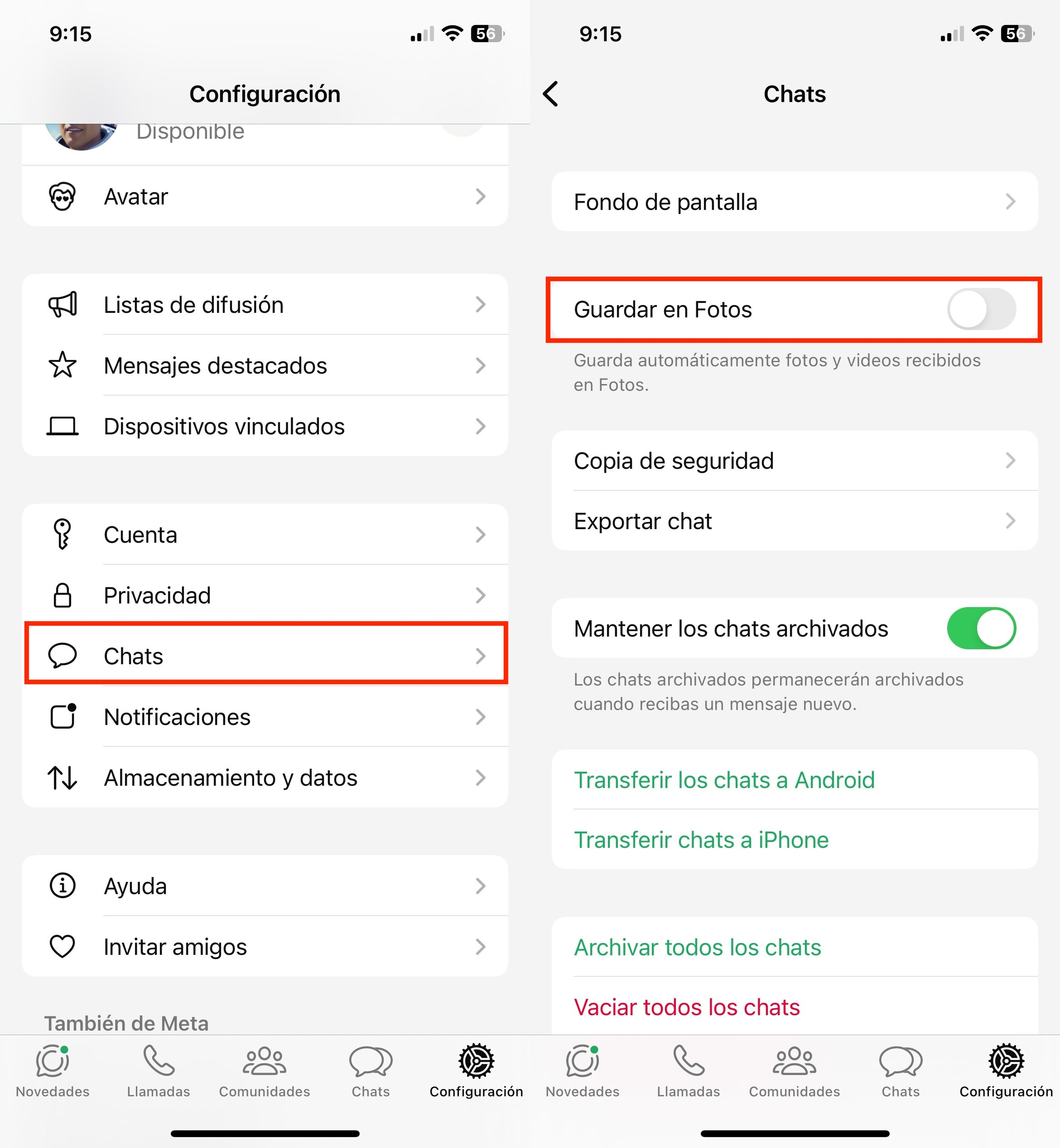 El truco definitivo para que WhatsApp no te deje sin espacio