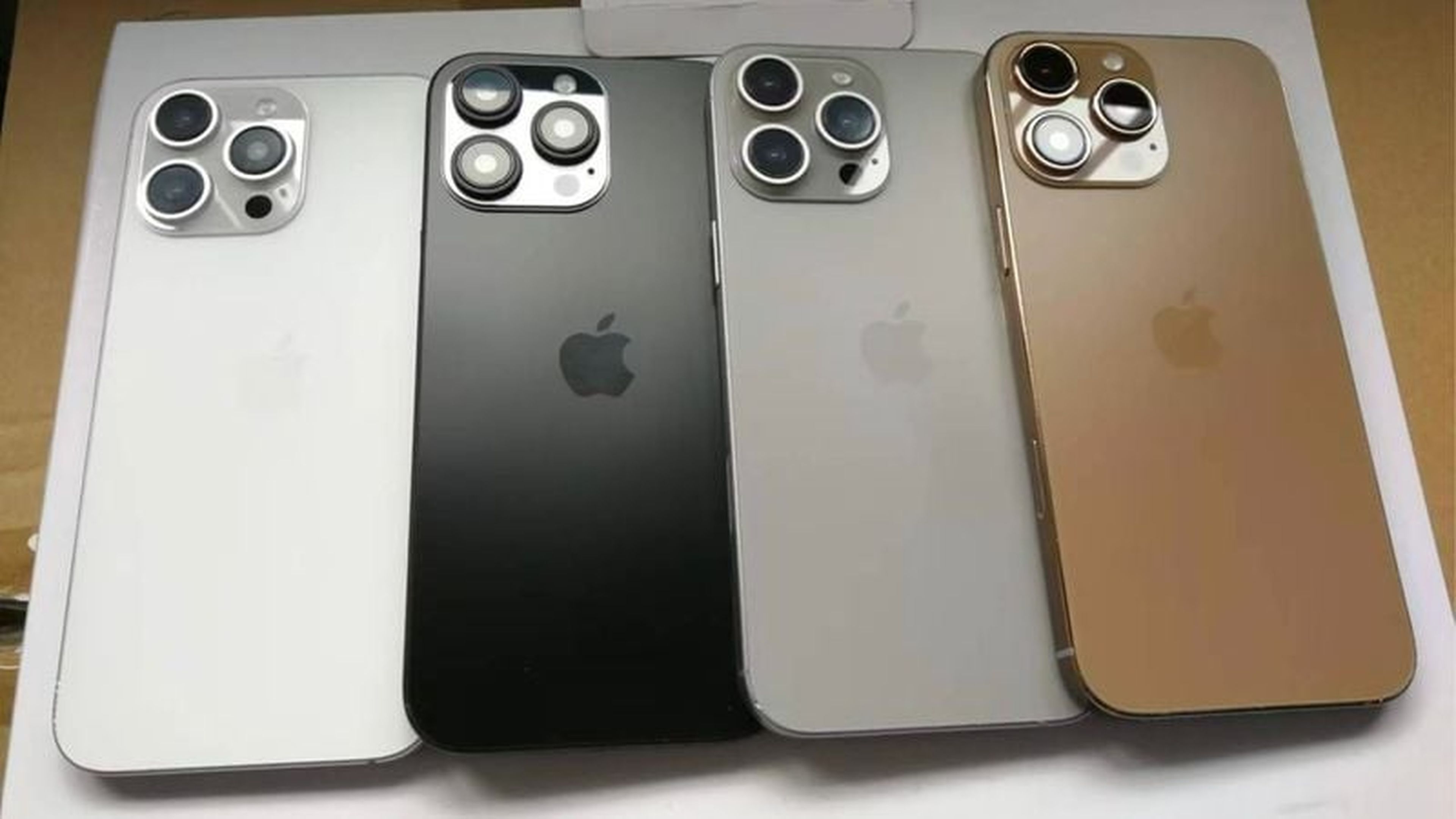 Los cuatro colores del iPhone 16 Pro se filtran en una nueva imagen