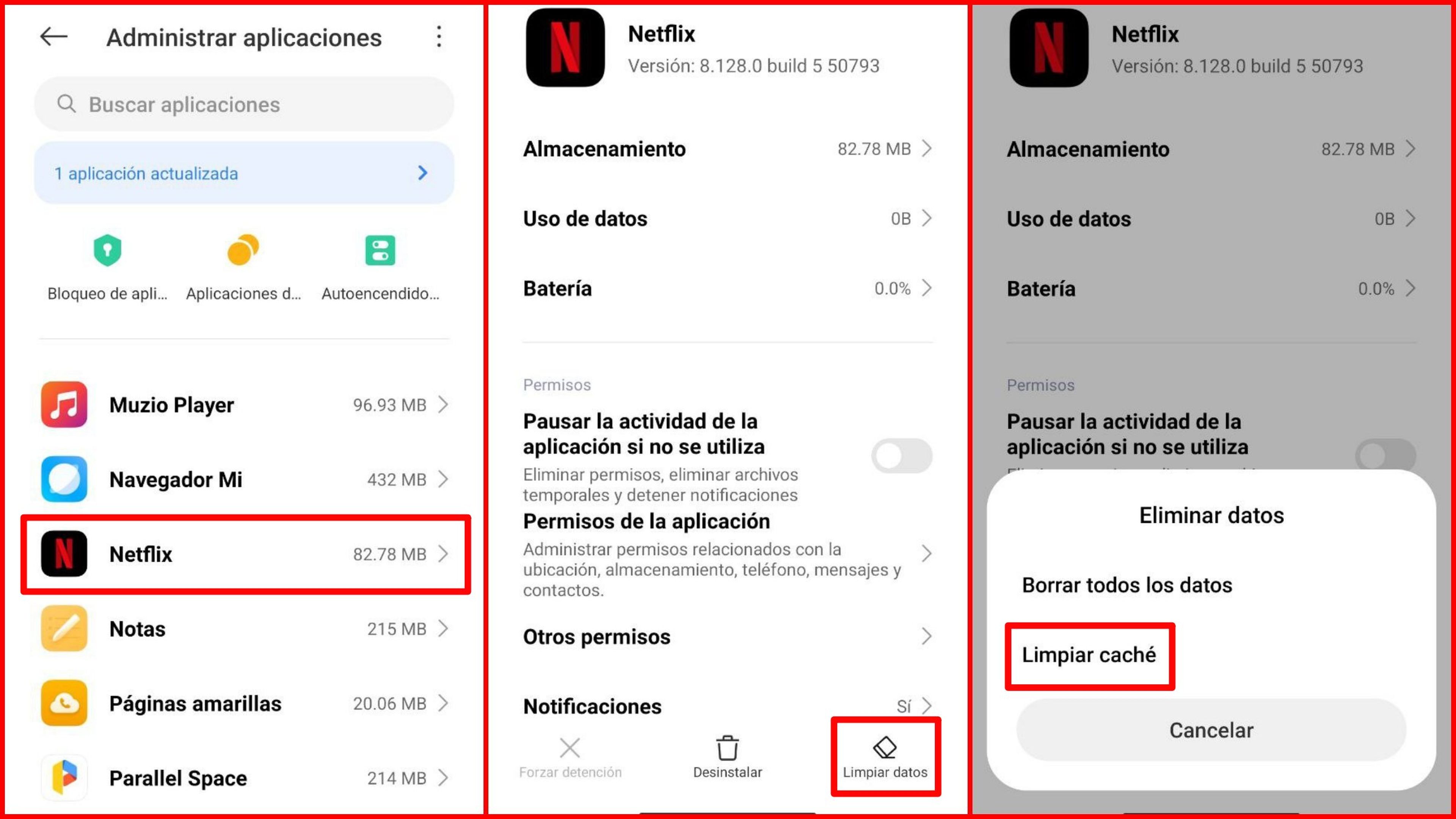 Cómo solucionar el error de pantalla negra sin sonido de Netflix 18 Limpiar Caché de Netflix