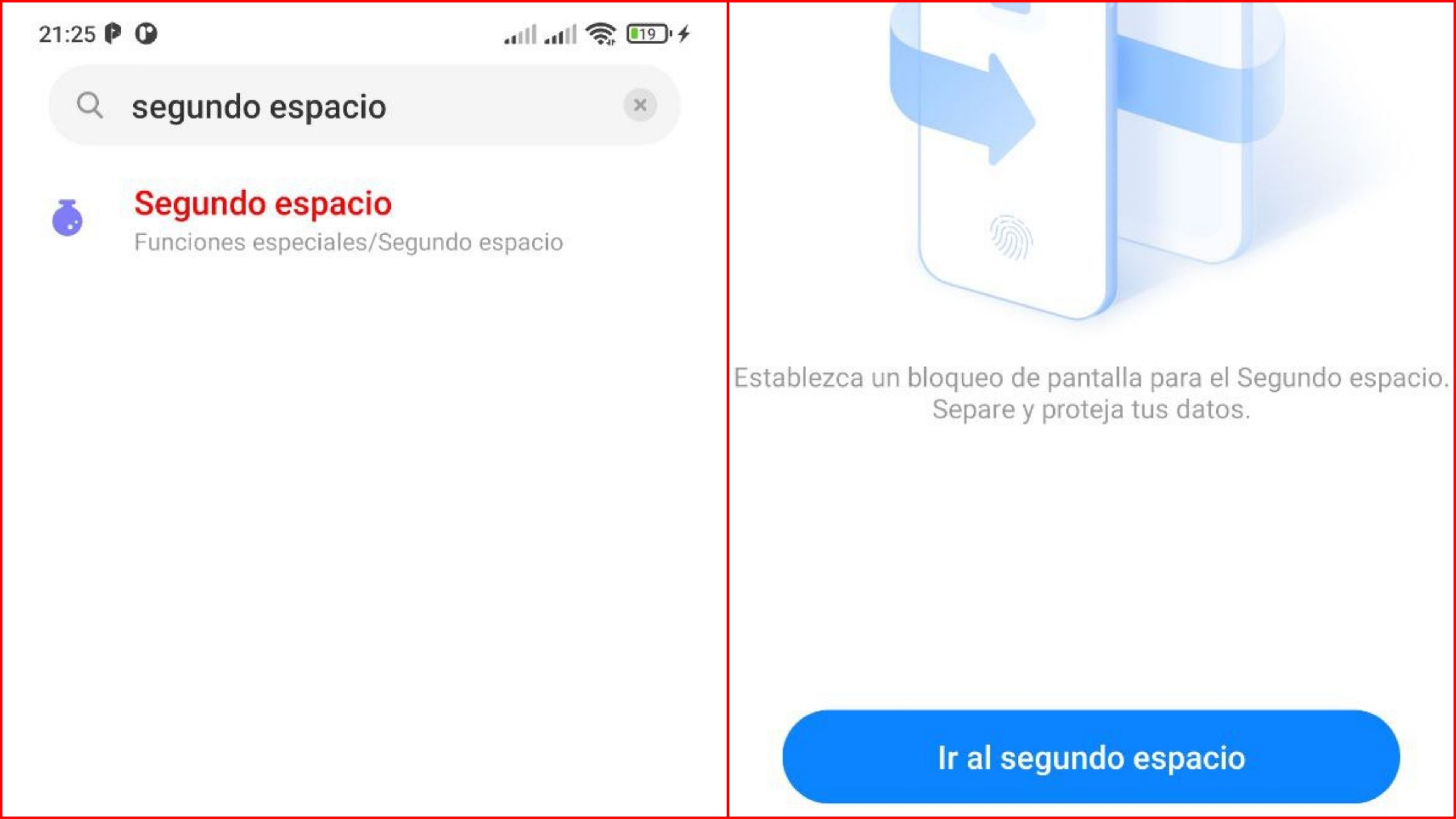 Segundo Espacio en Xiaomi