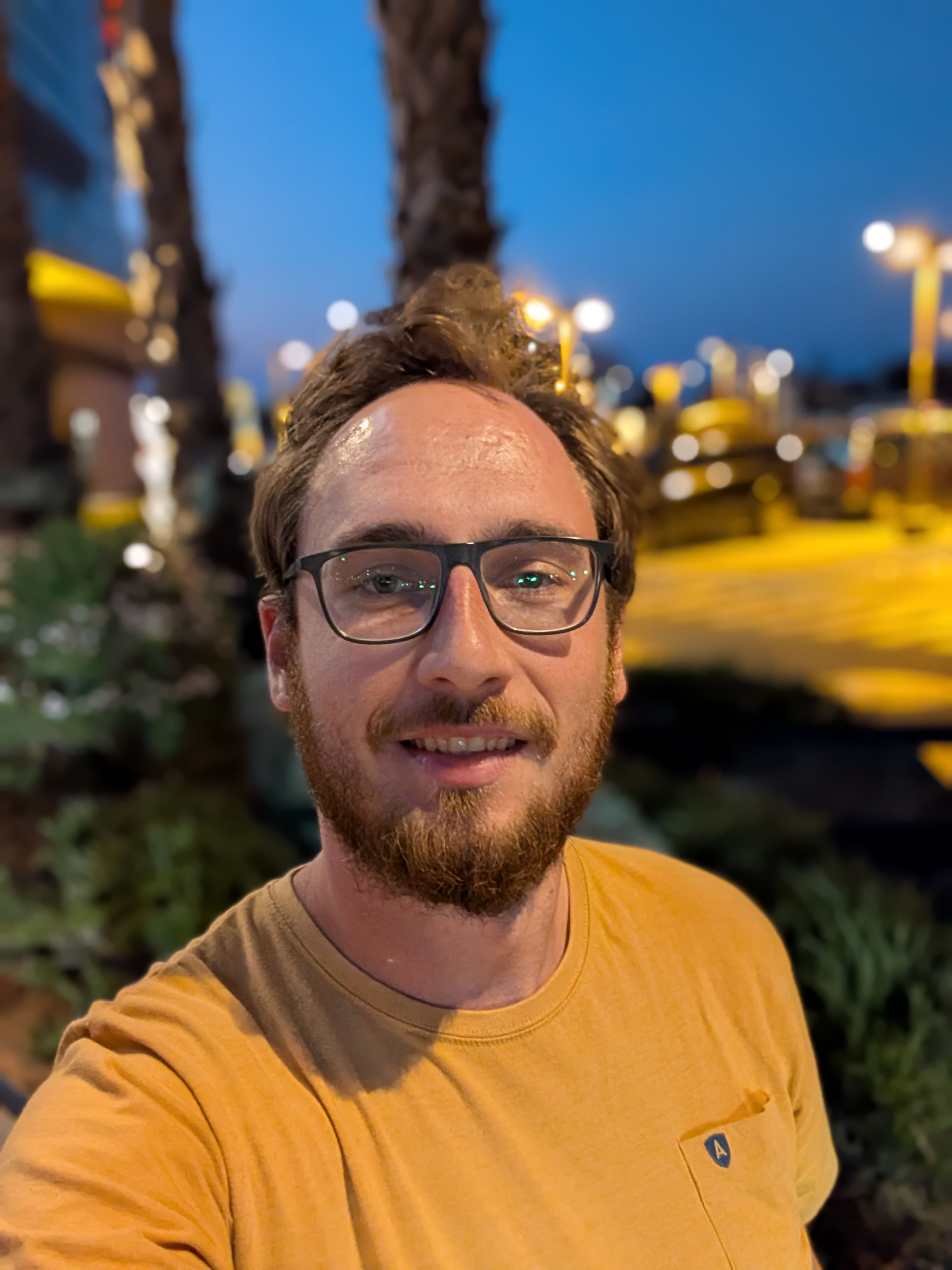 Selfie nocturno con el Pixel 9