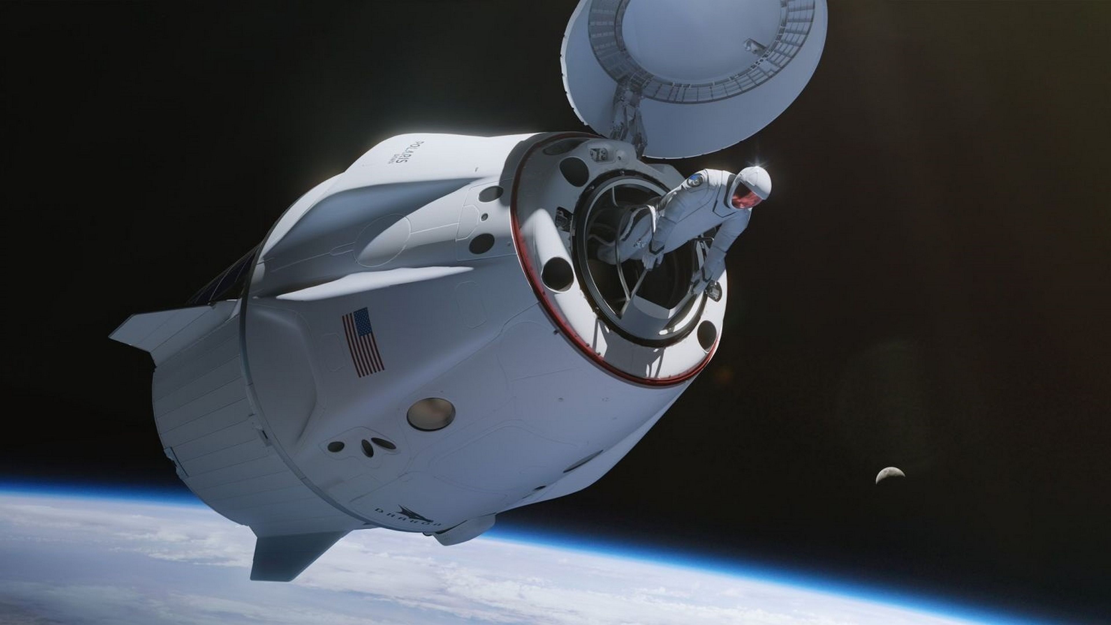 "Va a ser épico": Elon Musk anuncia el primer paseo espacial de SpaceX