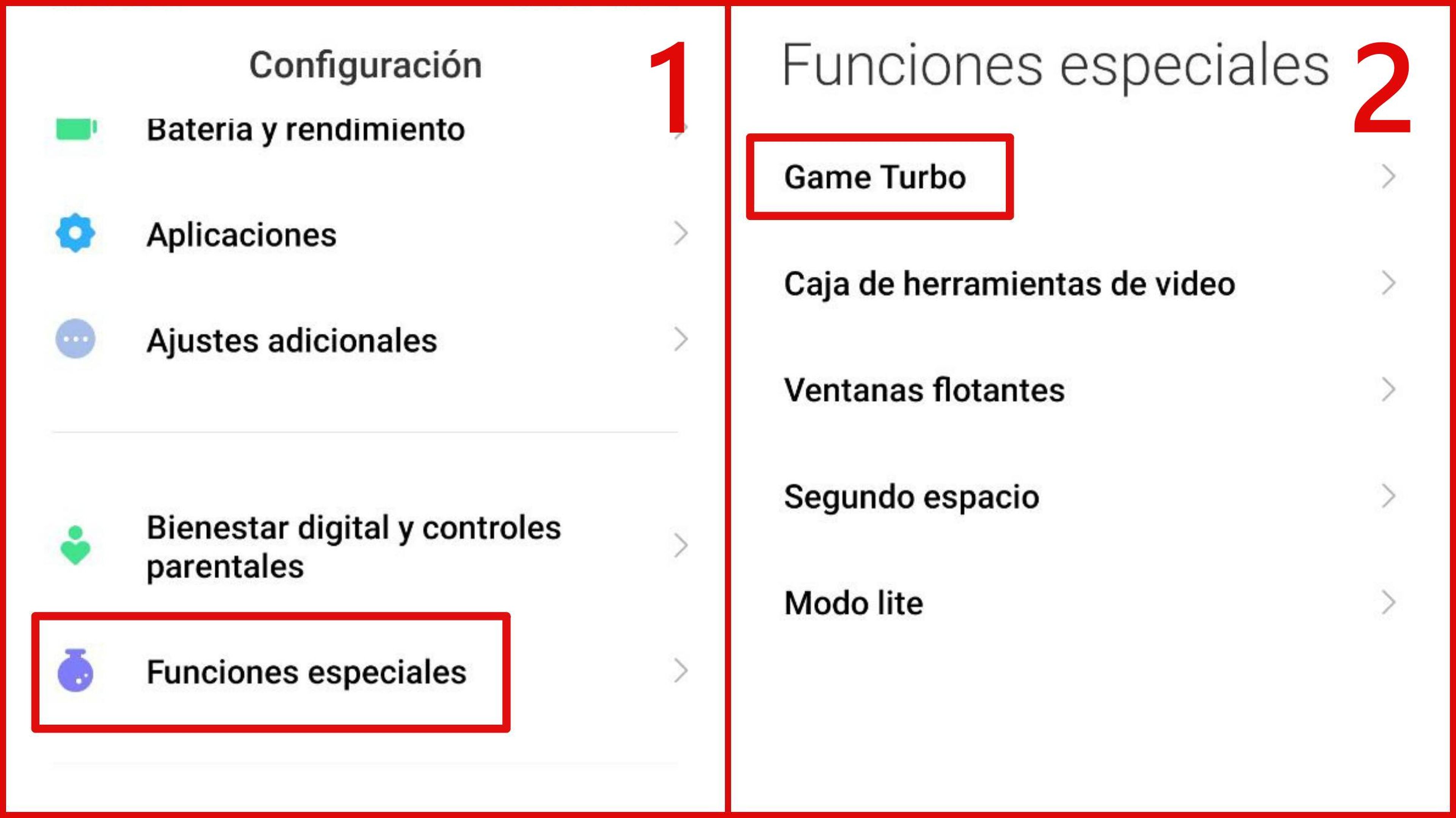 Activar el Modo Game Turbo en Xiaomi