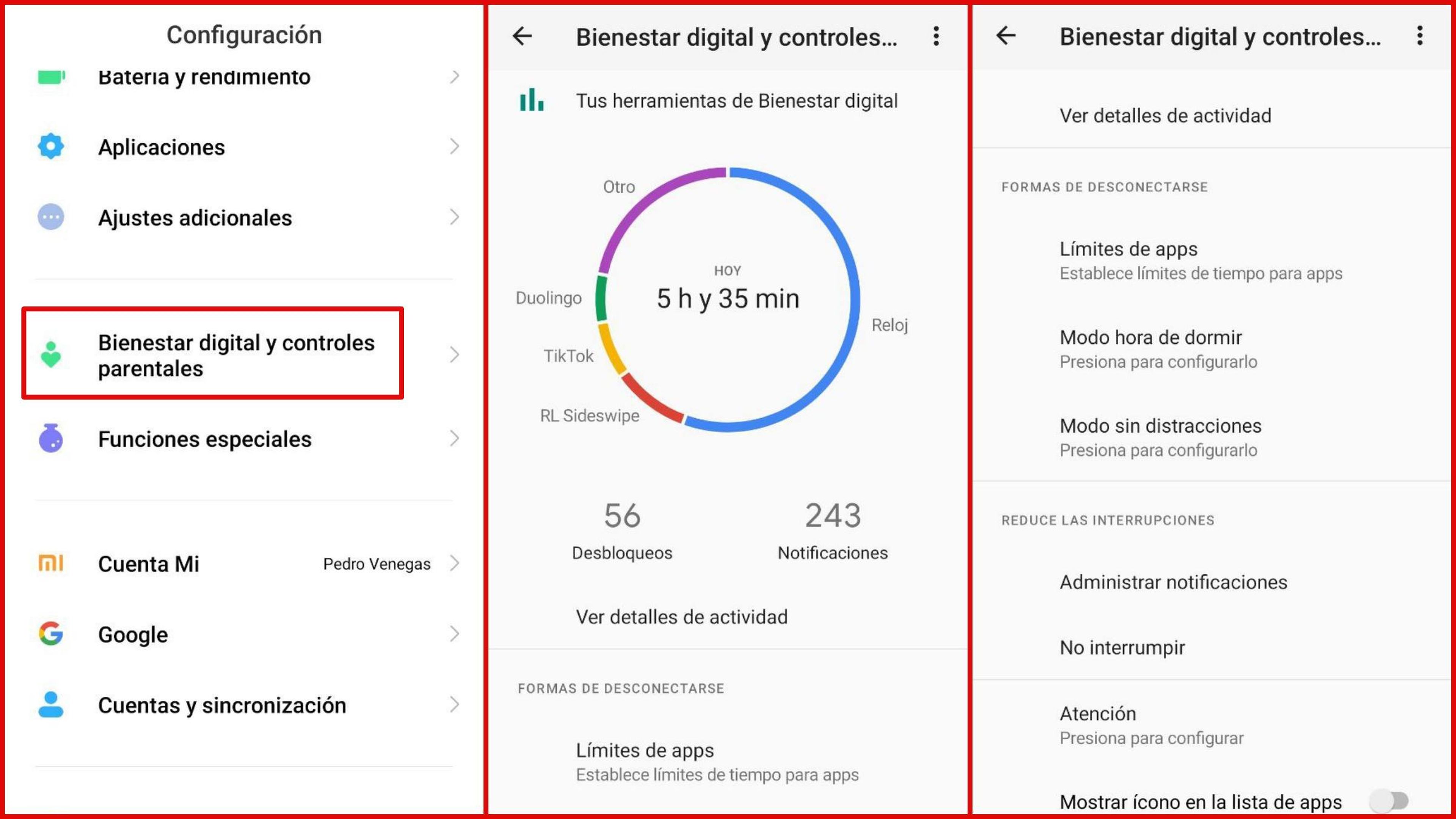 Bienestar Digital en Xiaomi