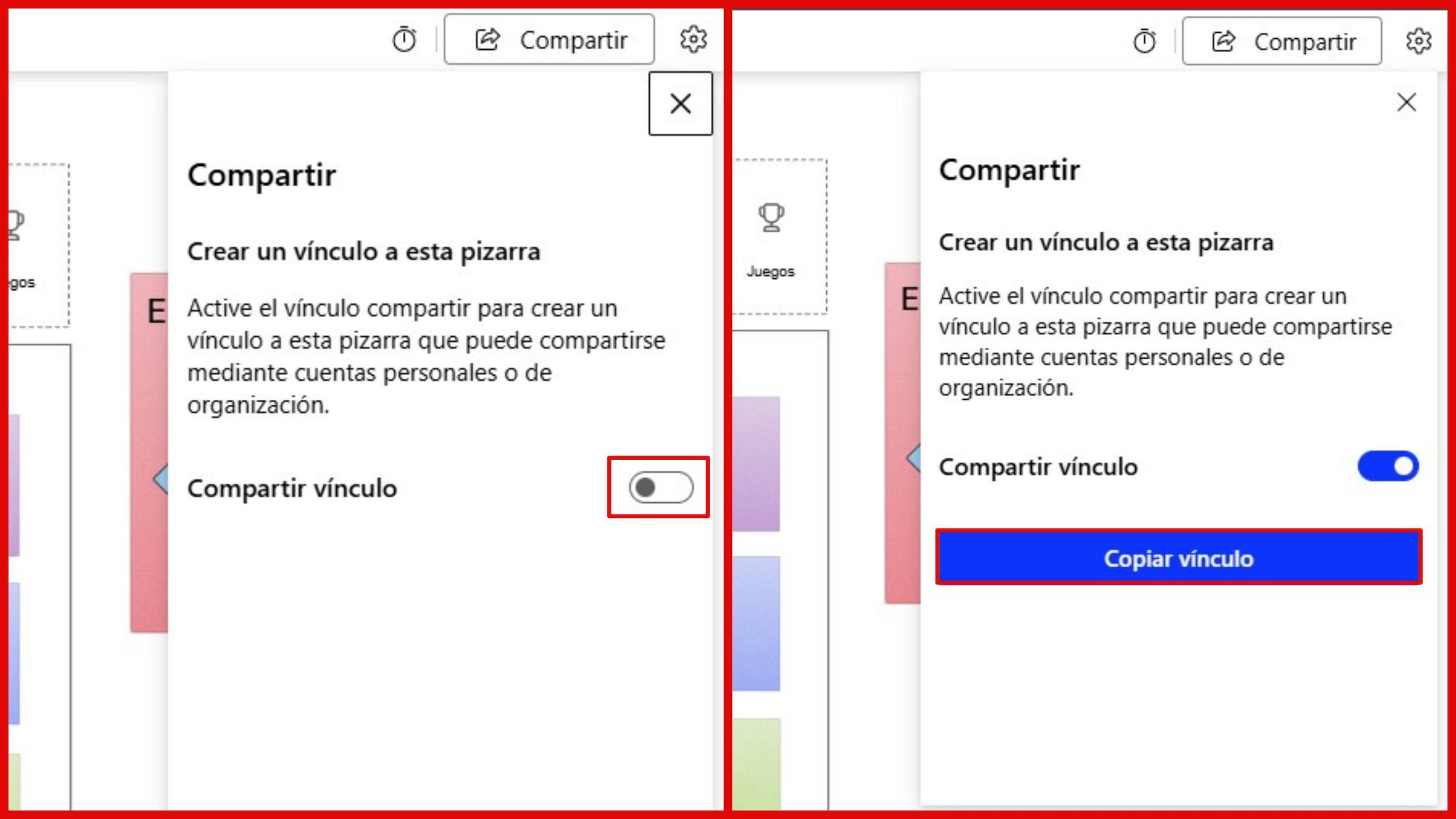 Compartir en Microsoft Whiteboard