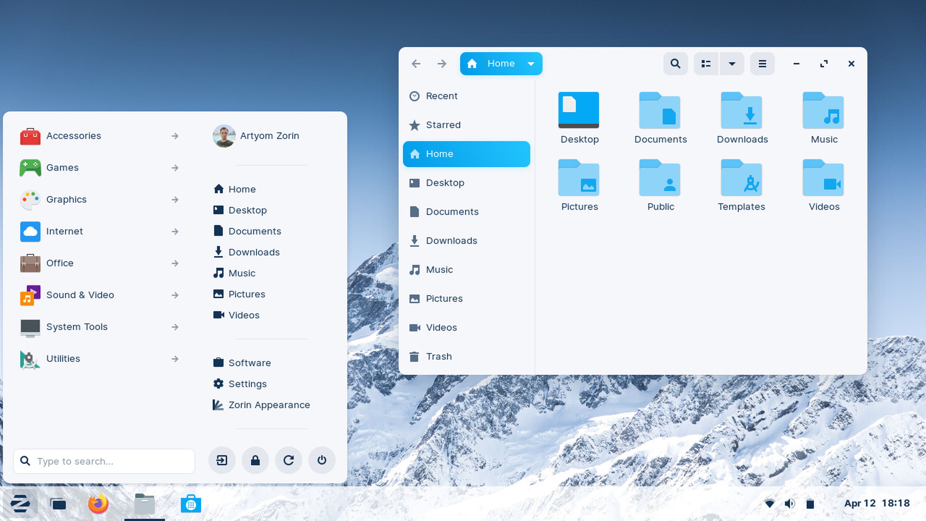 Windows-like features of Zorin OS