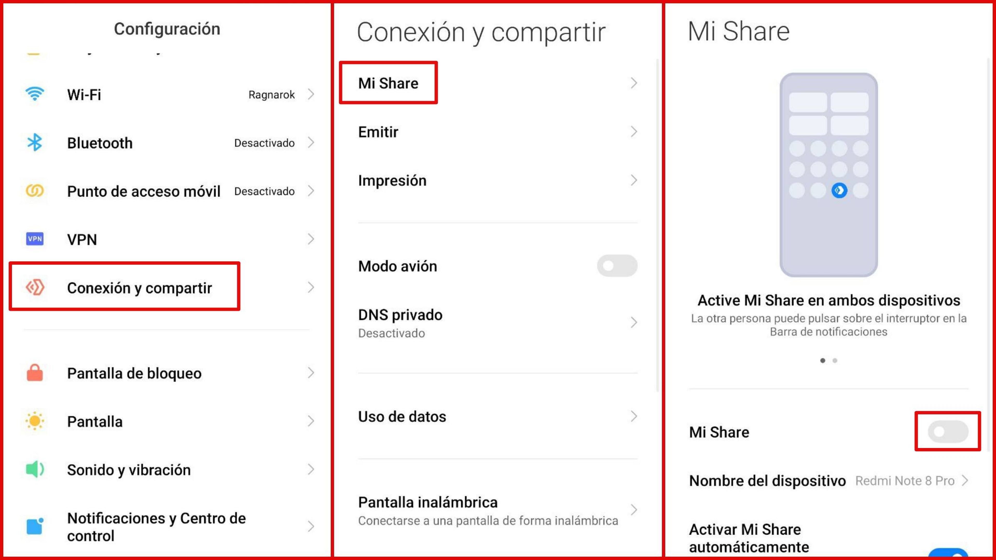 10 funciones exclusivas de los móviles Xiaomi que no conocías 25 Mi Share de Xiaomi