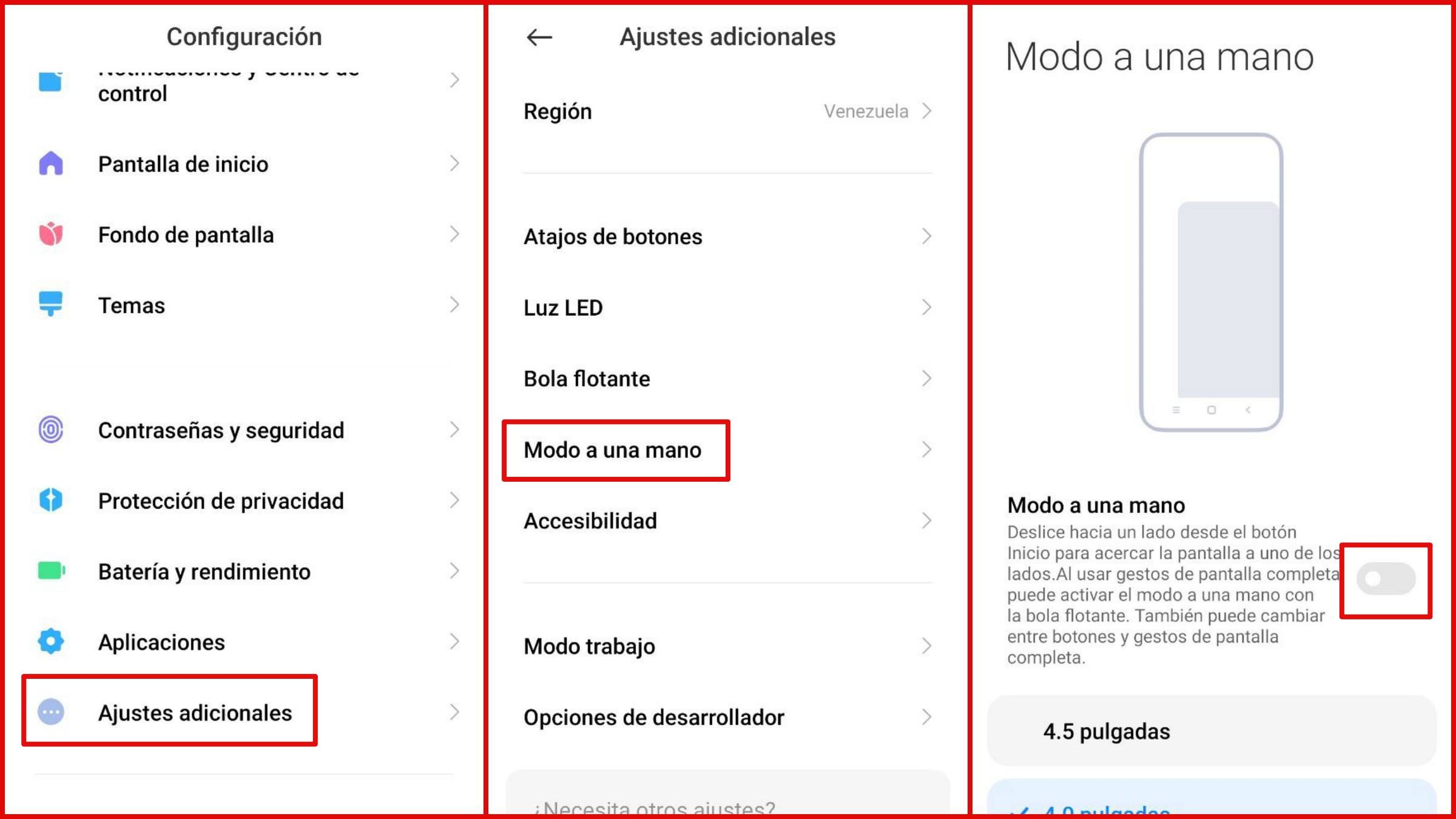 10 funciones exclusivas de los móviles Xiaomi que no conocías 23 Modo una Mano de Xiaomi