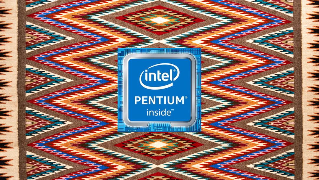 Pentium en arte de tejido navajo