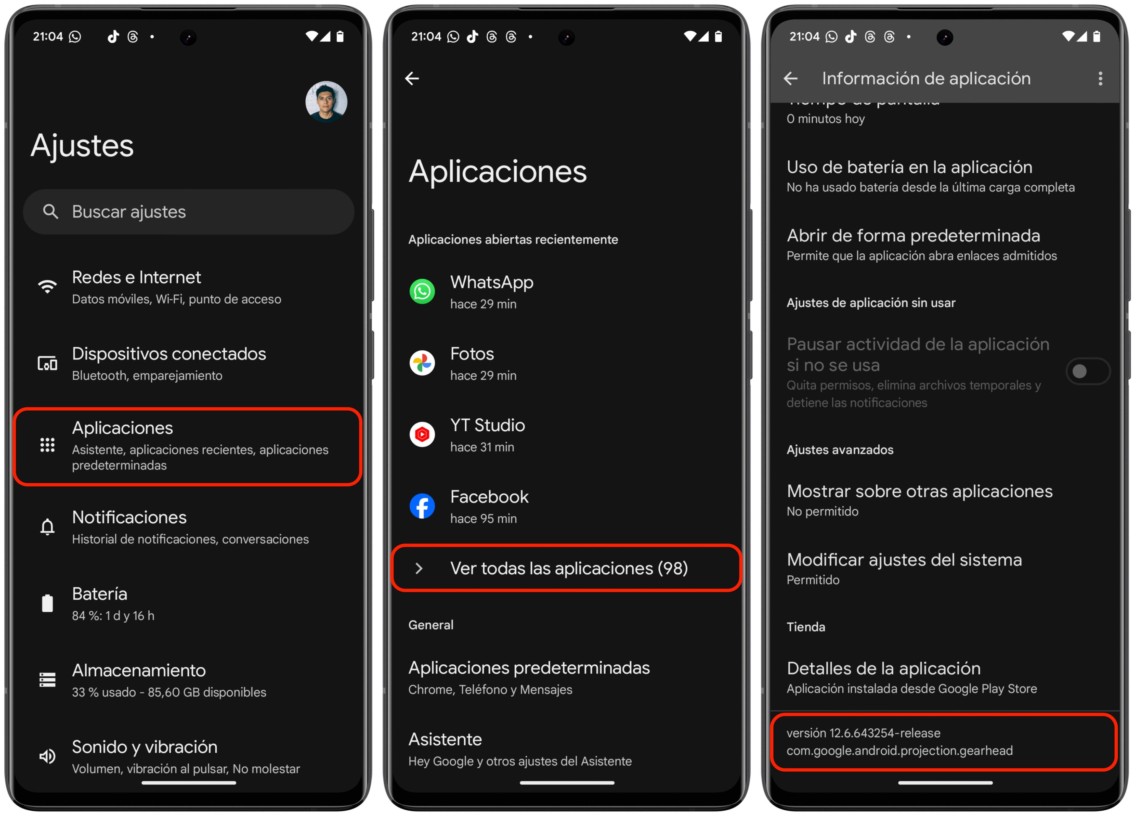 A continuación te explicamos cómo saber qué versión de Android Auto está instalada en tu teléfono