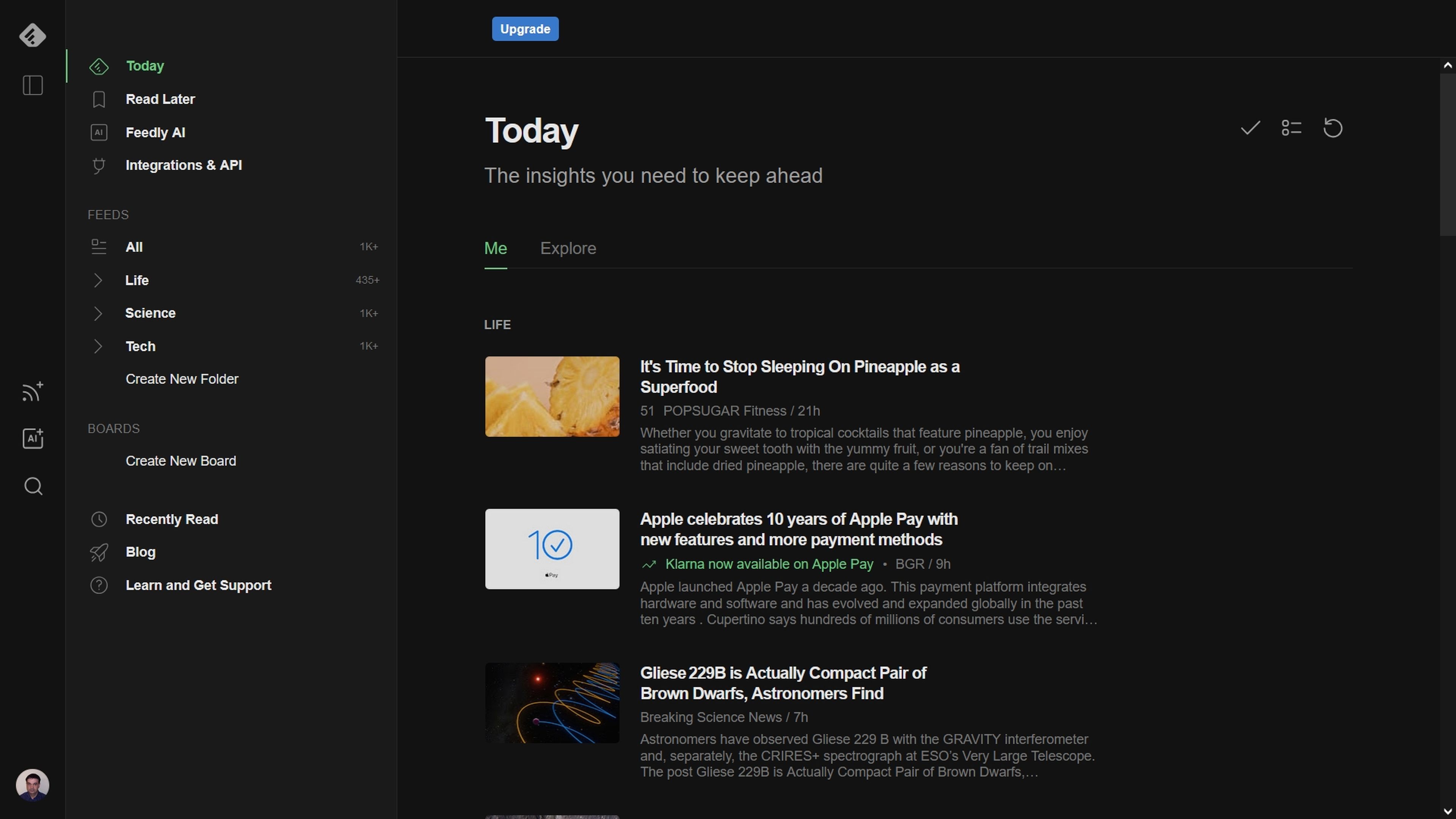 Feedly RSS Reader