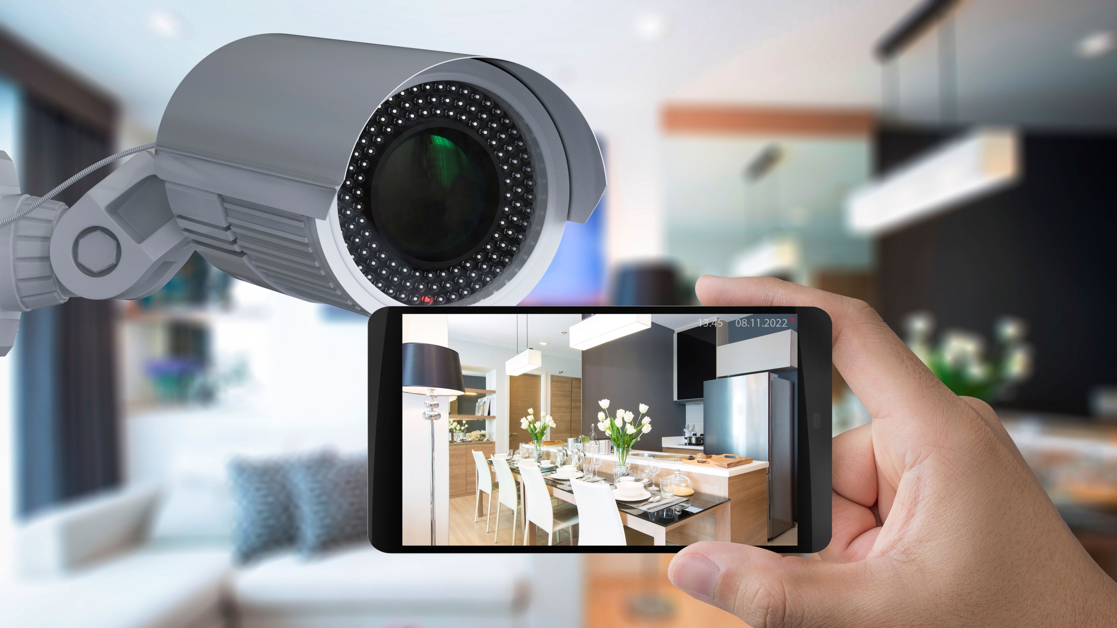 Mobile as security camera