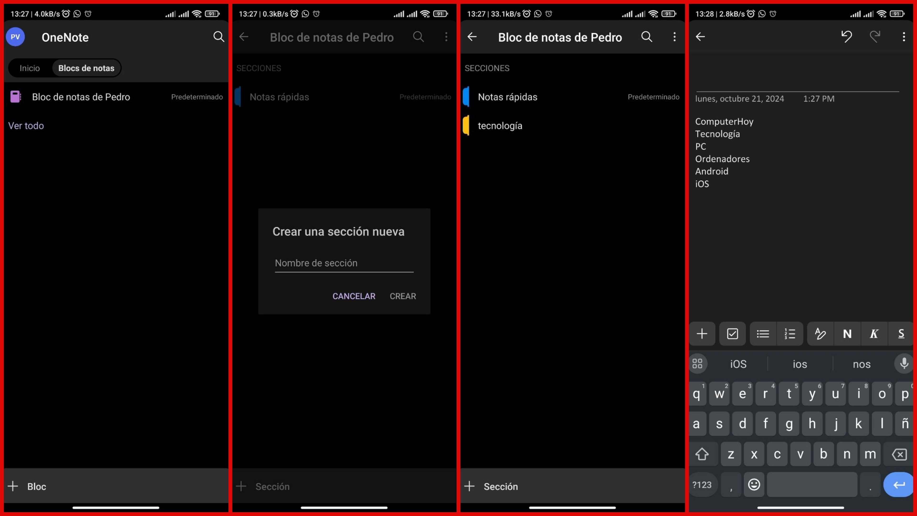 Mucho más que Office: 7 formas en que Microsoft 365 puede ayudarte en tu día a día 18 Notas de OneNote