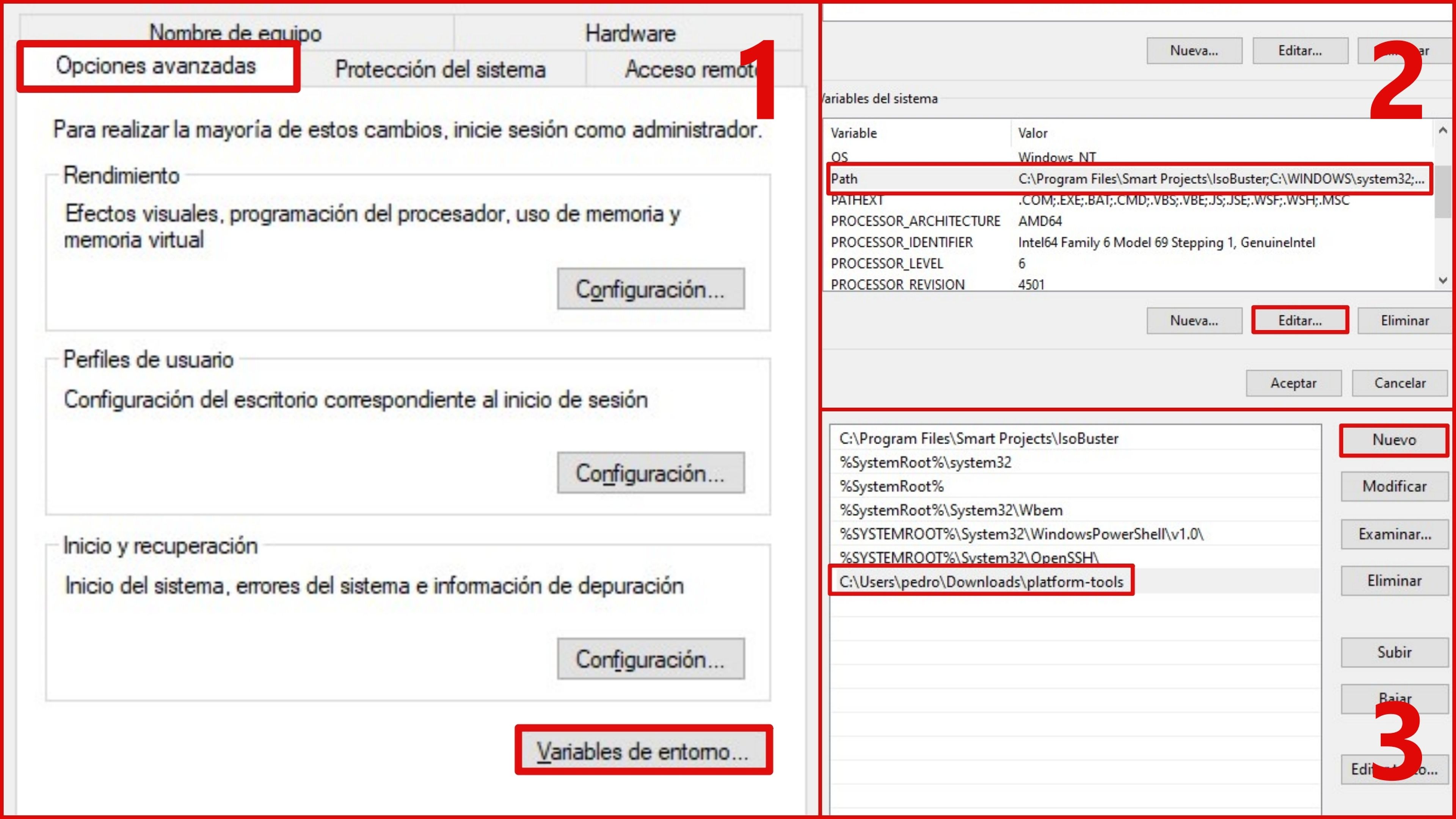 Variables de entorno