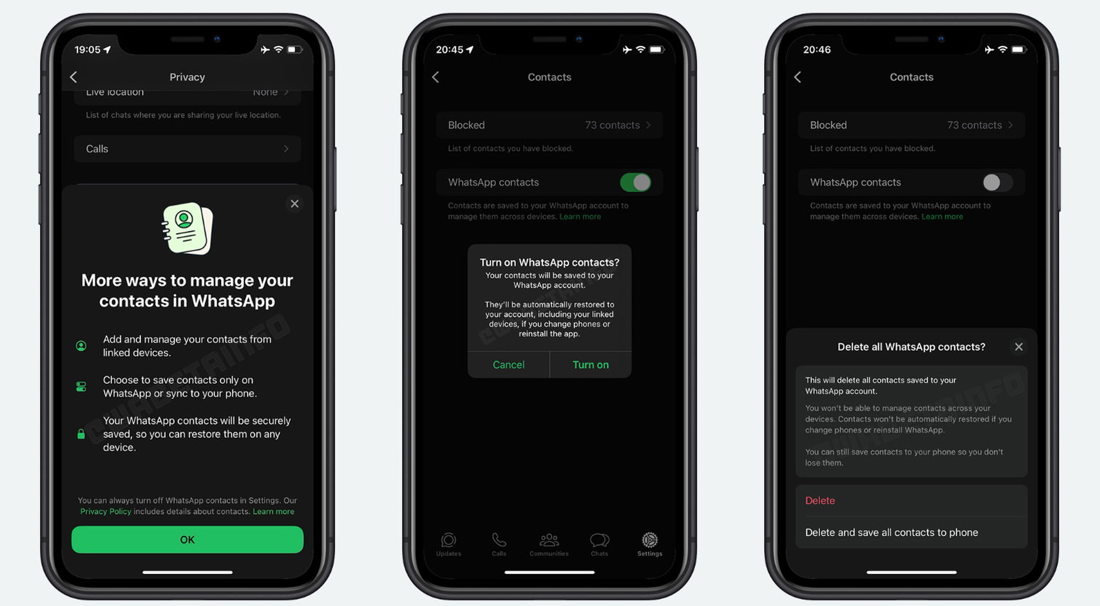 WhatsApp permitirá elegir dónde guardar los contactos con esta nueva función 3 WhatsApp permitirá elegir dónde guardar los contactos con esta nueva función