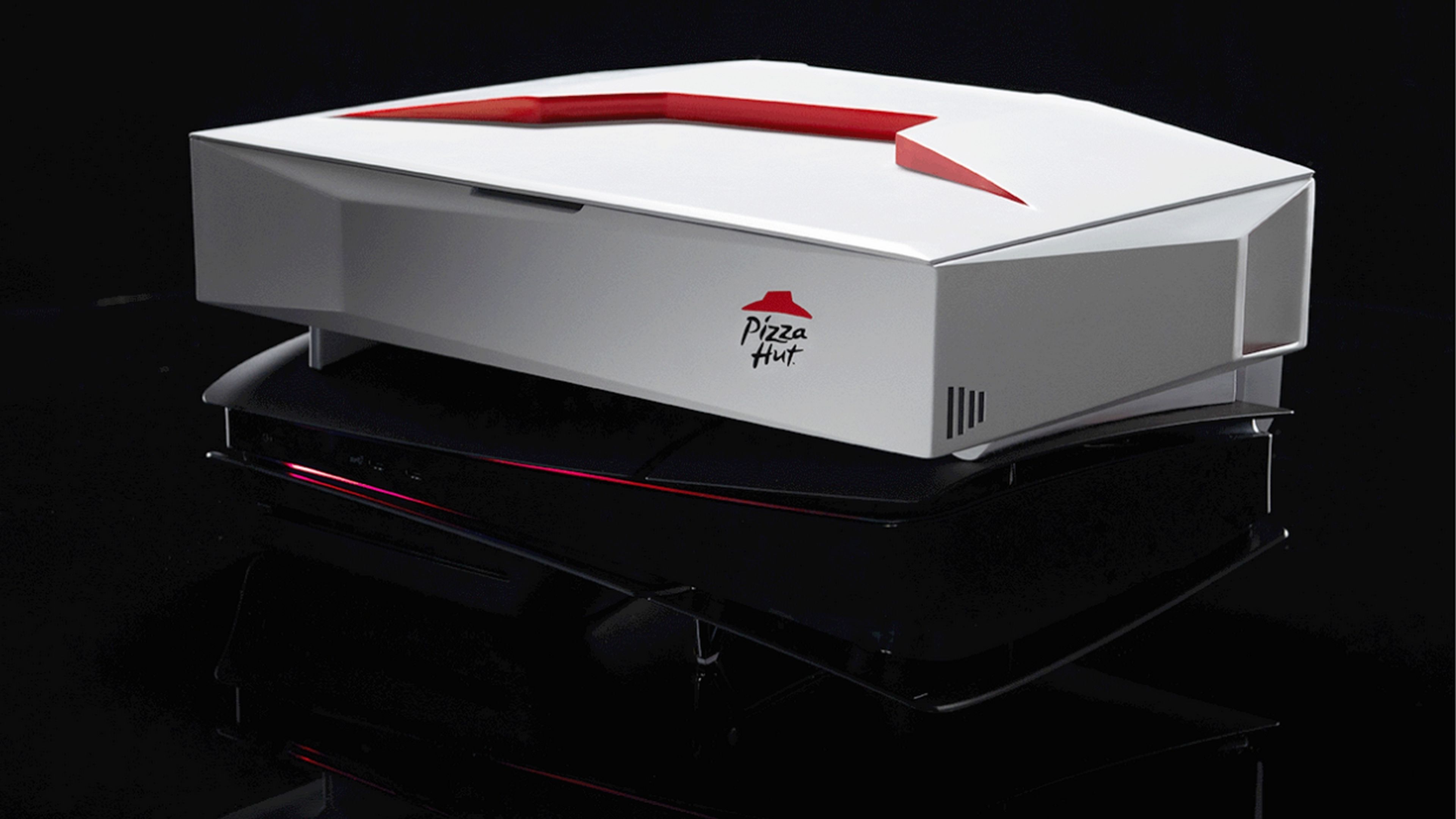 Este calentador de Pizza Hut mantiene tu pizza caliente usando el calor de la PS5, lo puedes imprimir en casa