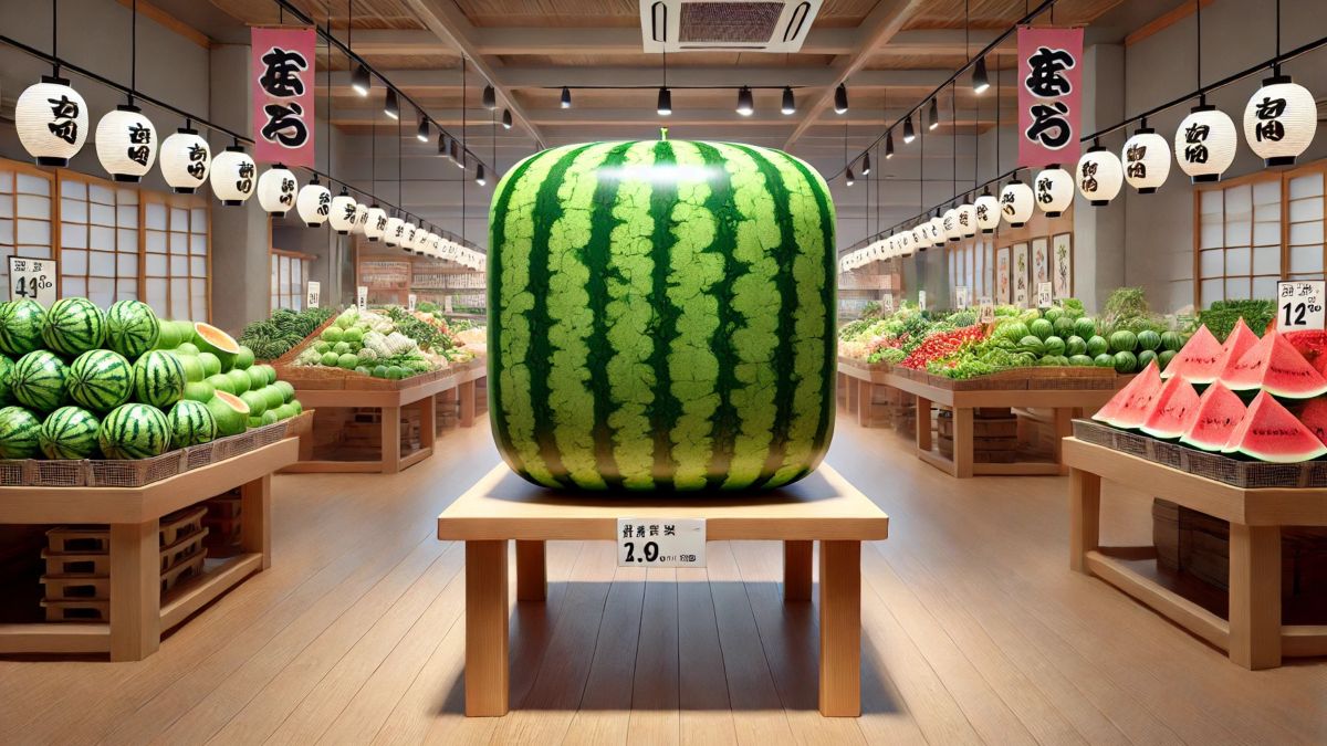 Este increíble vídeo timelapse viral muestra cómo los agricultores japoneses cultivan sandías cuadradas de 300 euros