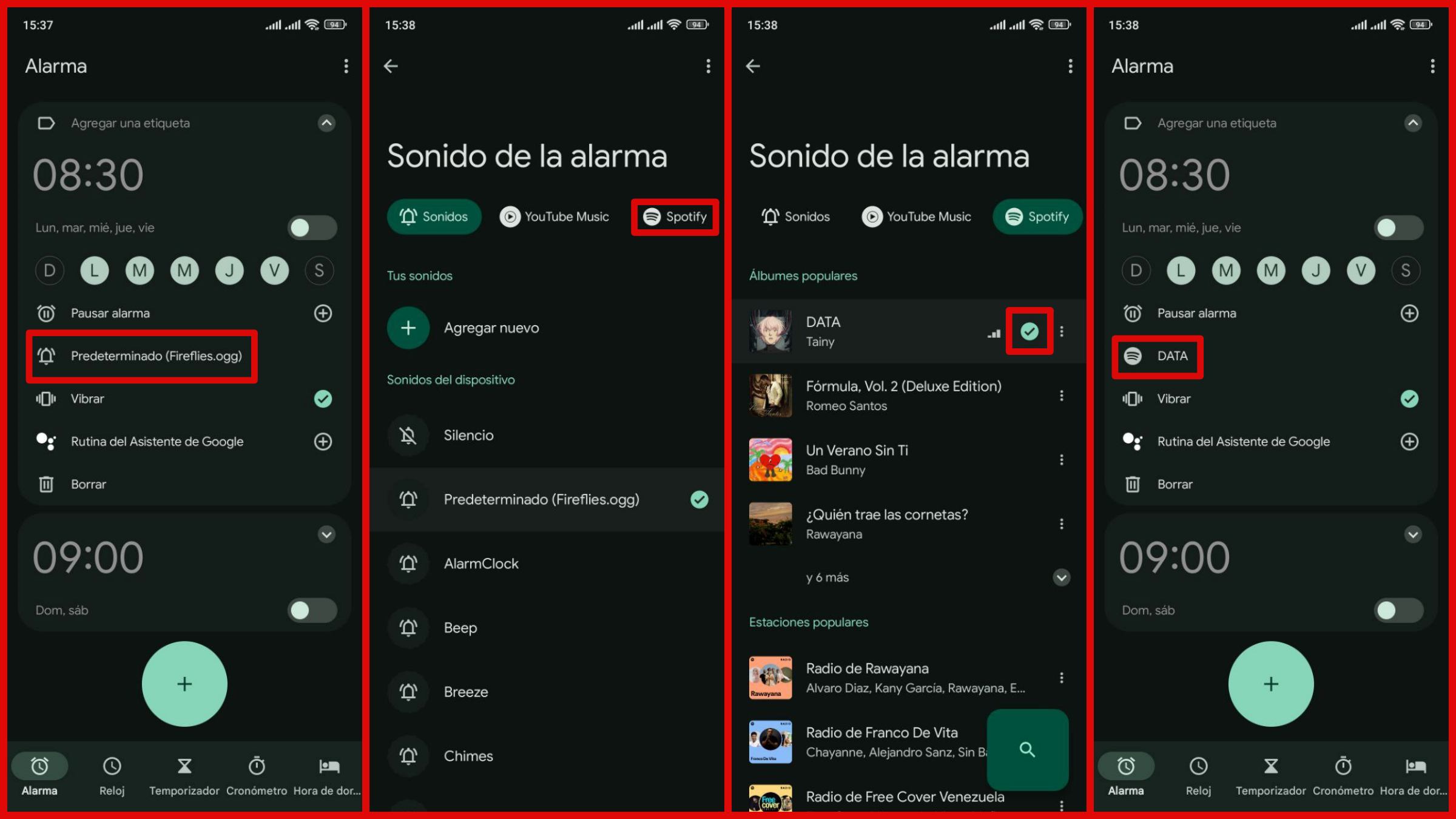 Spotify como alarma fashion