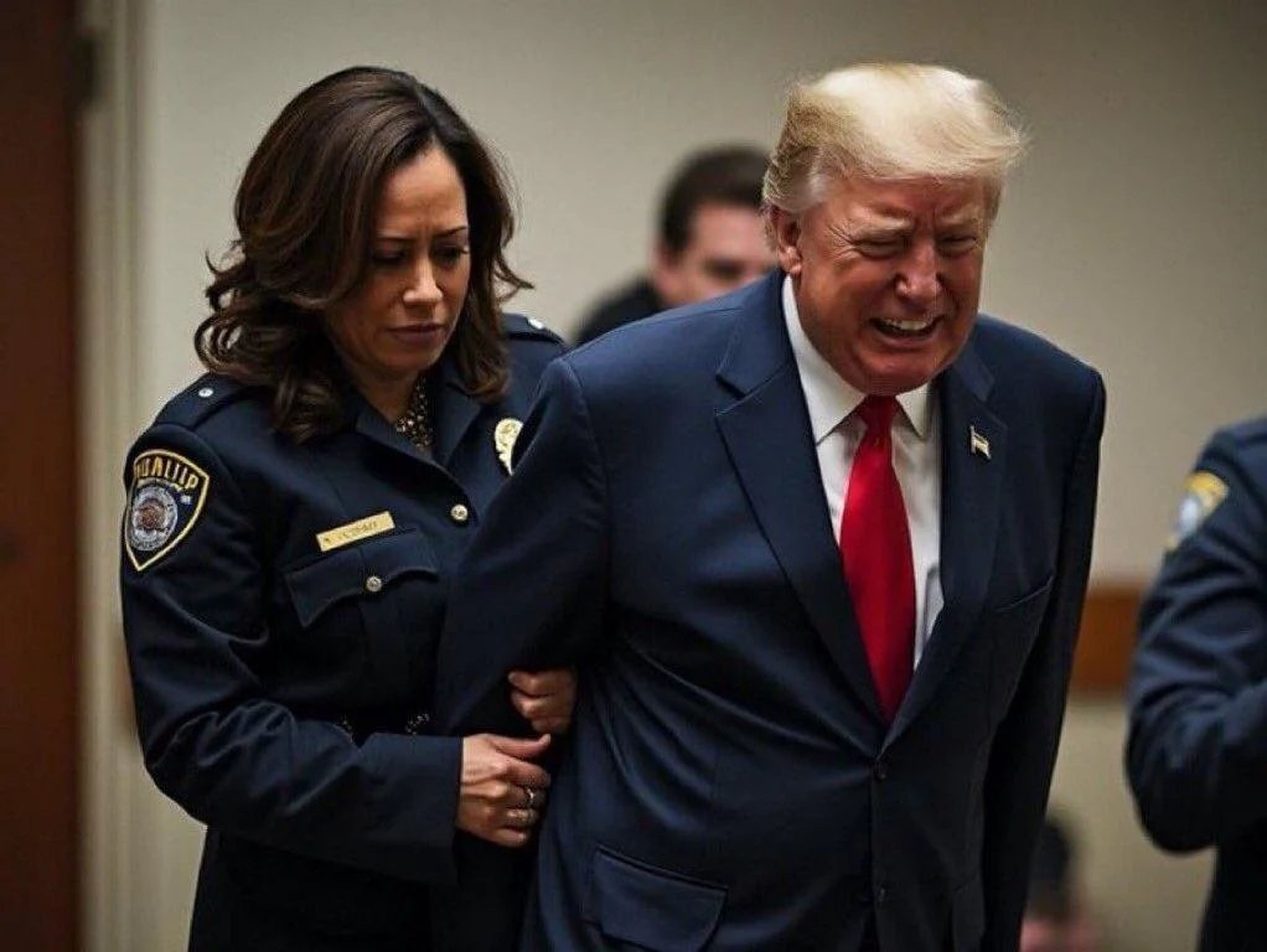 Elon Musk Donald Trump Kamala Harris Lionel Messi Pedro Sánchez imagen generada IA Grok