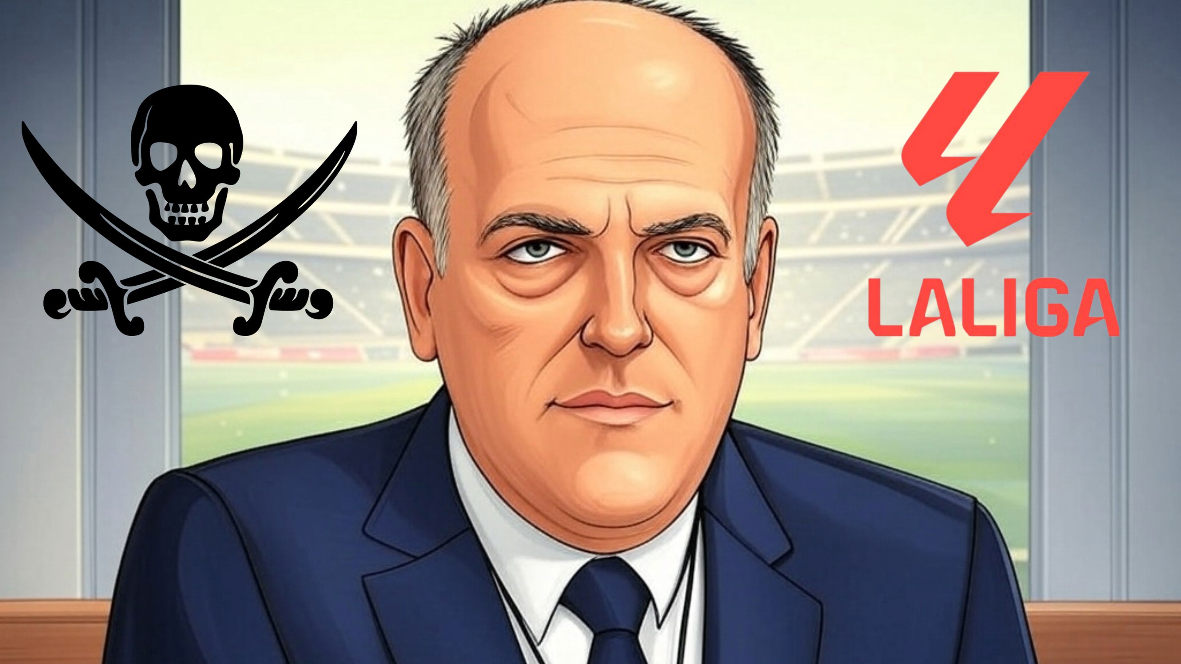 LaLiga de Javier Tebas contra las IPTV