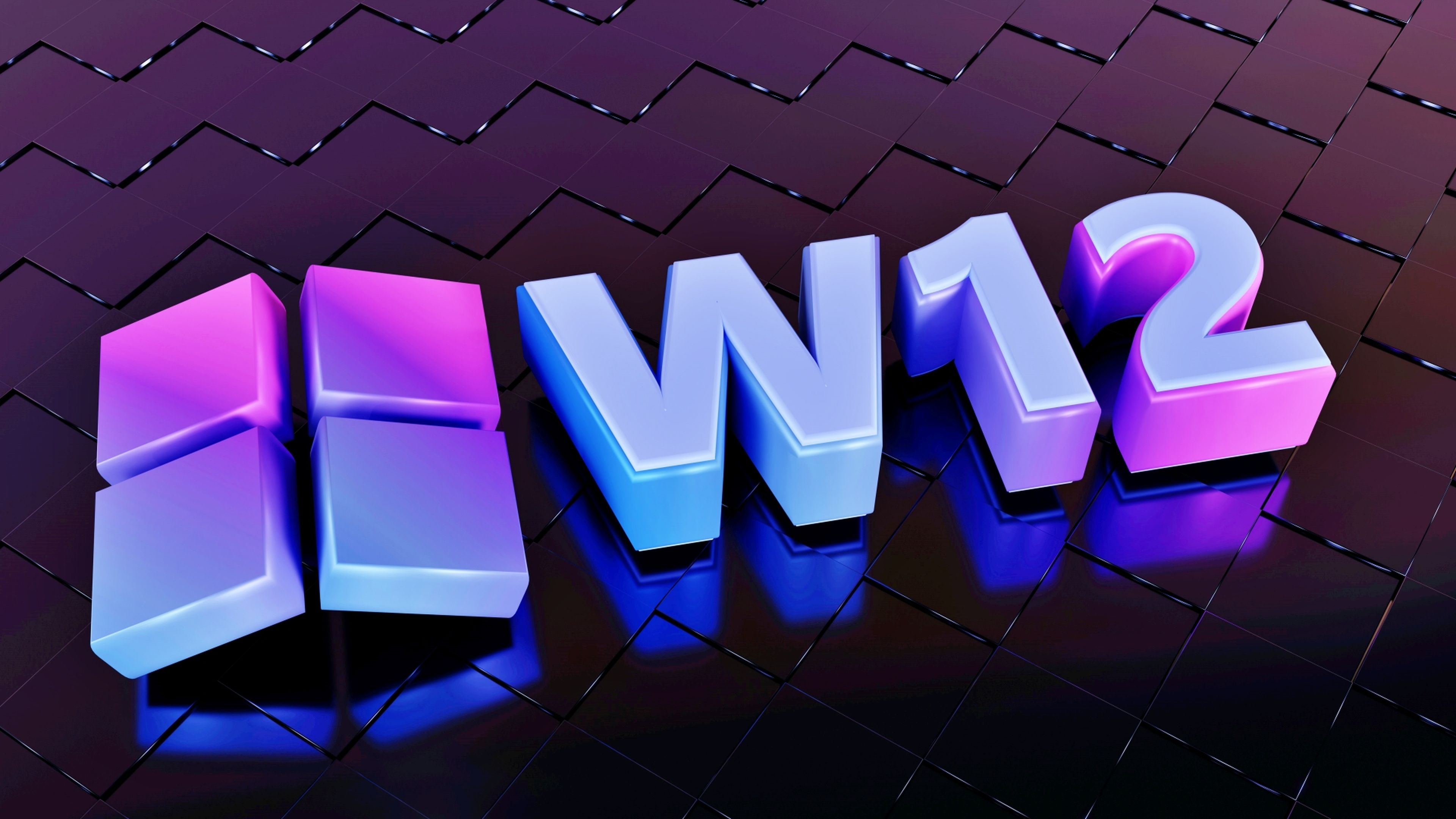 Logo de Windows 12 en 3D
