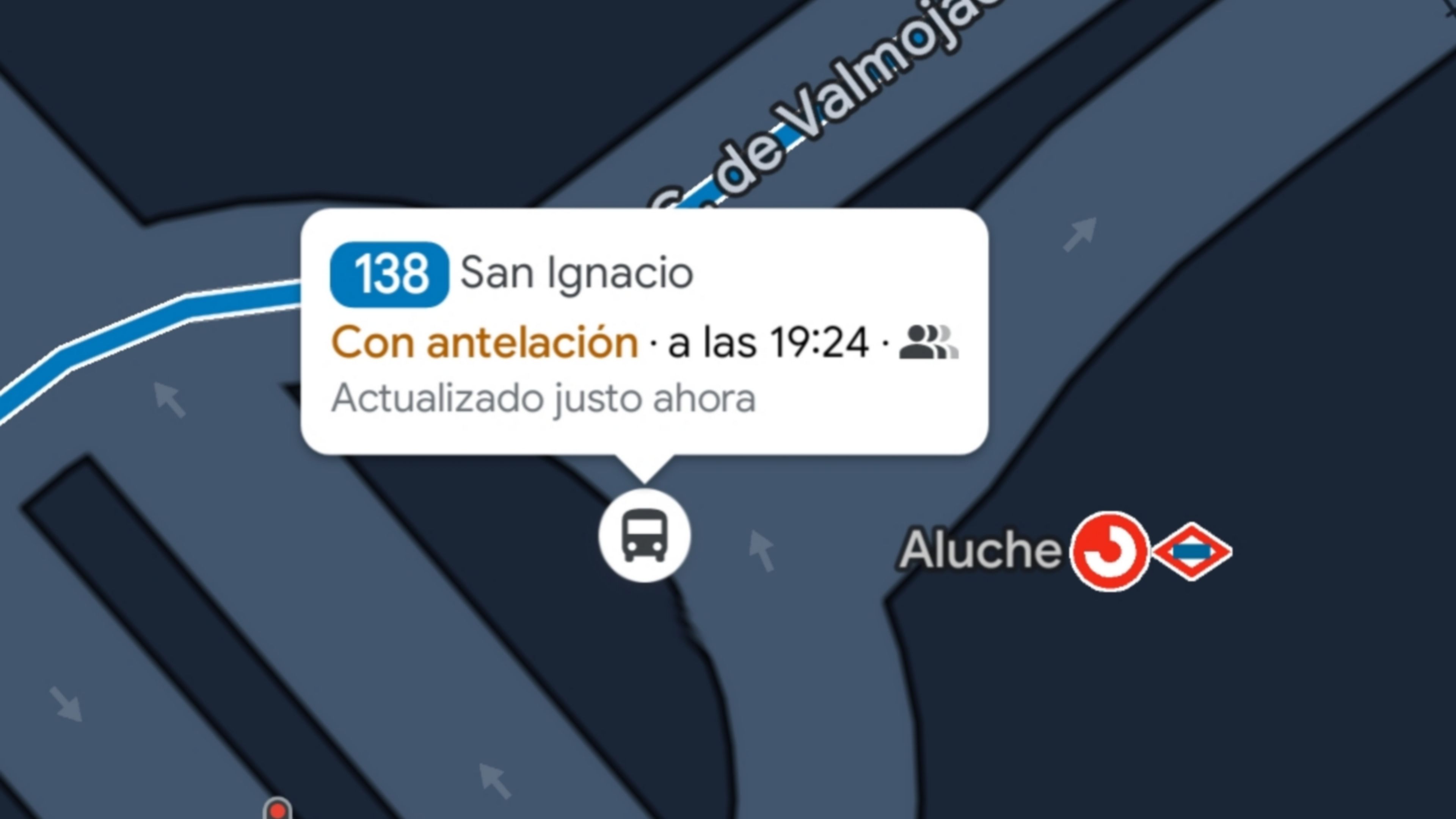 Cómo ver en Google Maps la ubicación de los autobuses de la EMT en Madrid