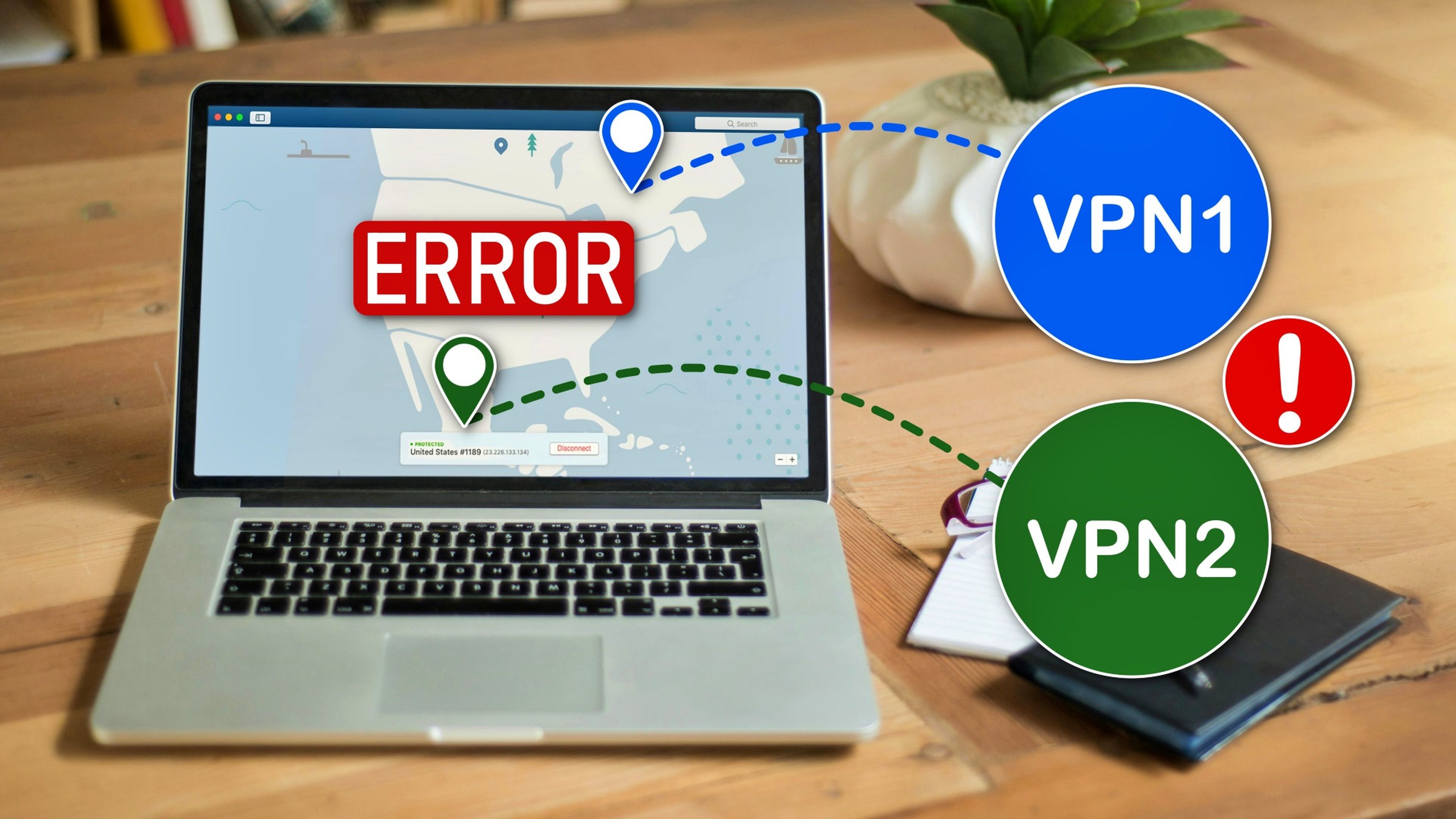 Error al usar dos VPN diferentes