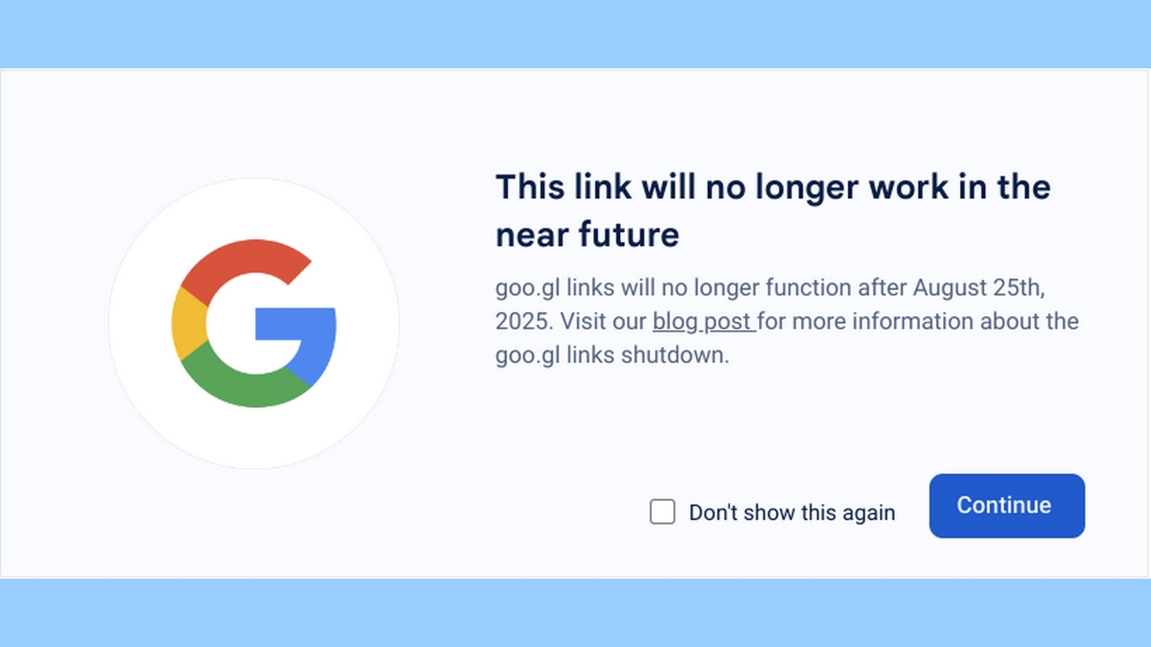 Miles de millones de enlaces van a dejar de funcionar el 25 de agosto porque Google cierra otro servicio 5 Miles de millones de enlaces van a dejar de funcionar el 25 de agosto porque Google cierra otro servicio